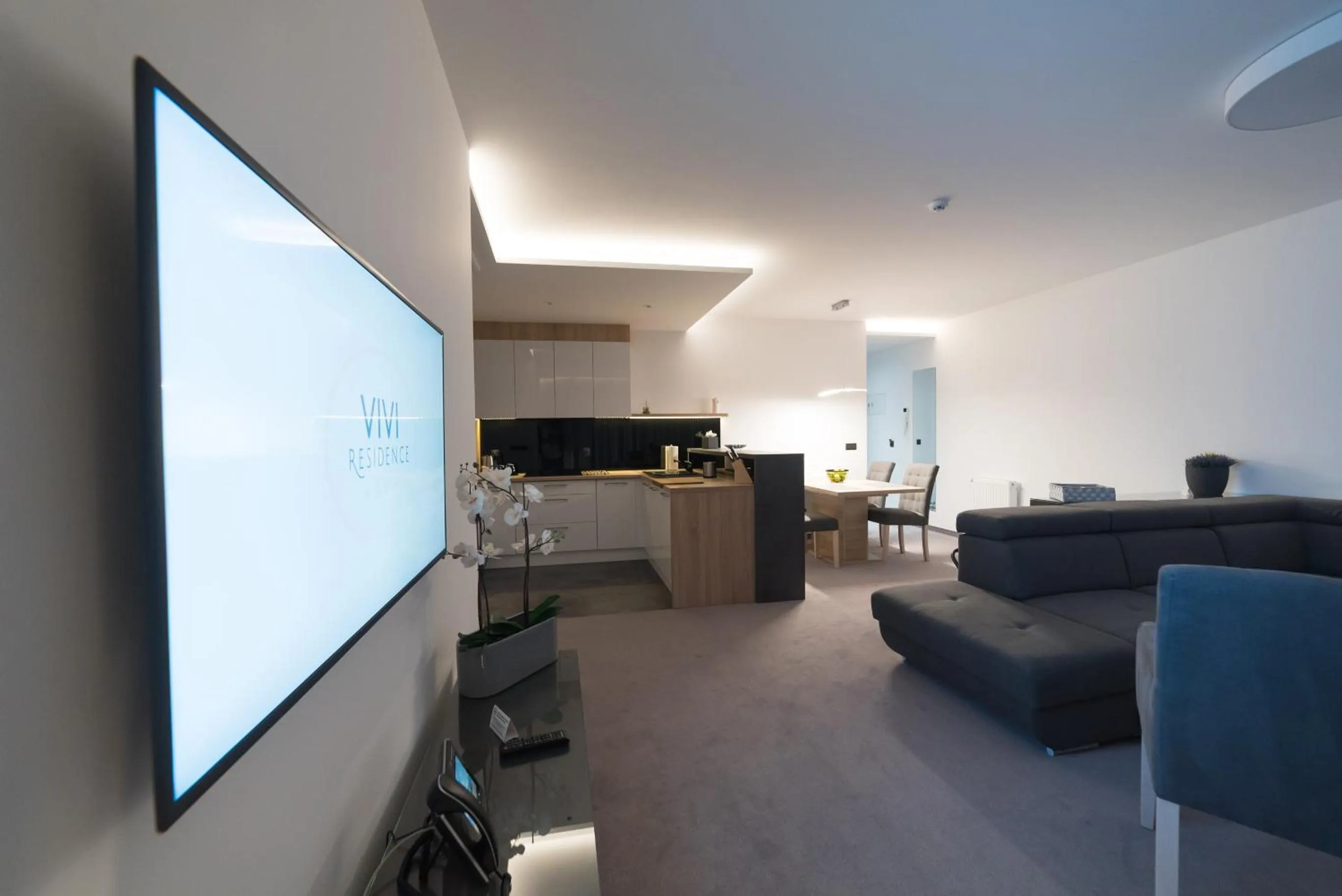 Kitchen or kitchenette in Apart-Hotel VIVI RESIDENCE & SPA