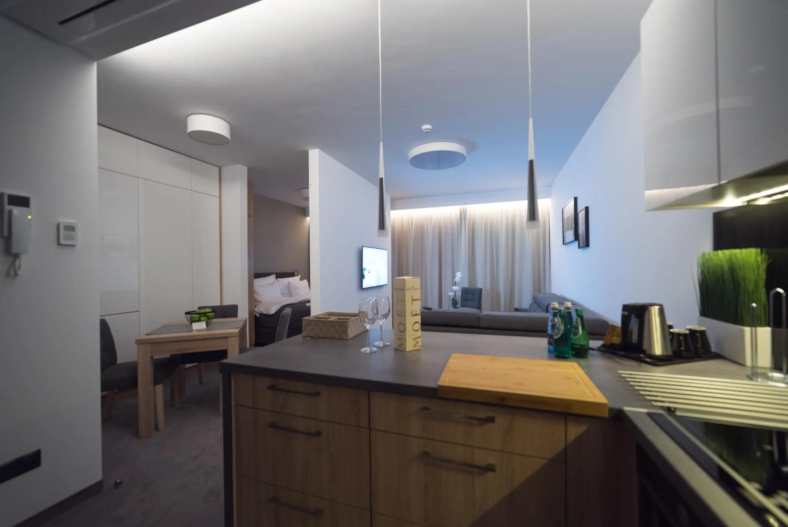 Kitchen or kitchenette in Apart-Hotel VIVI RESIDENCE & SPA