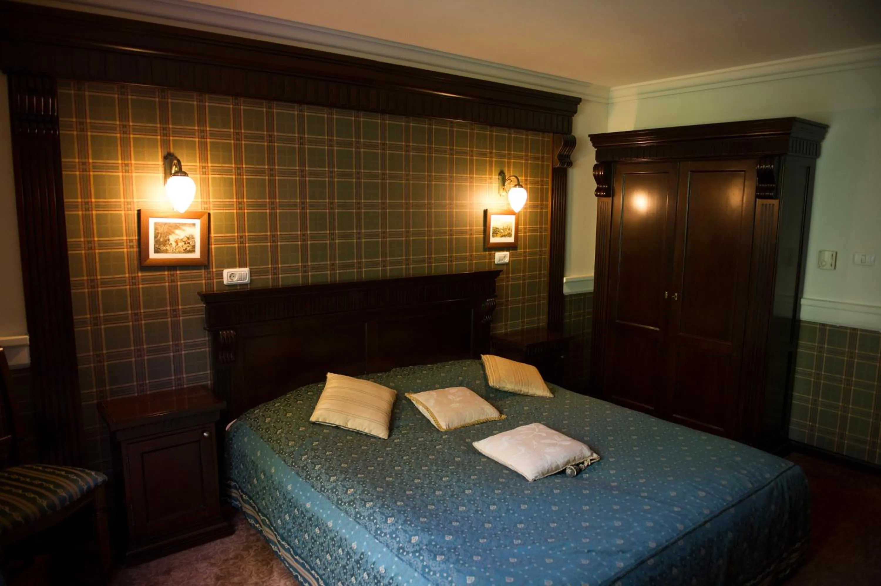 Bed in Hotel Stejarul