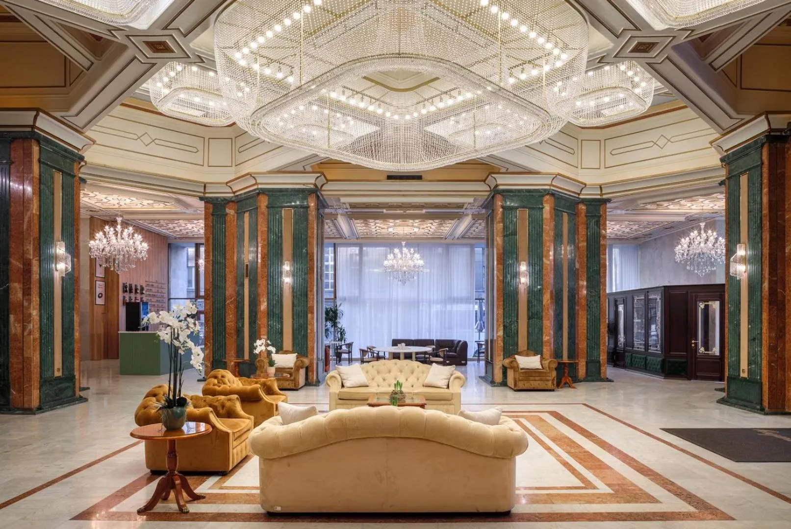 Lobby or reception in Natsionalny Hotel