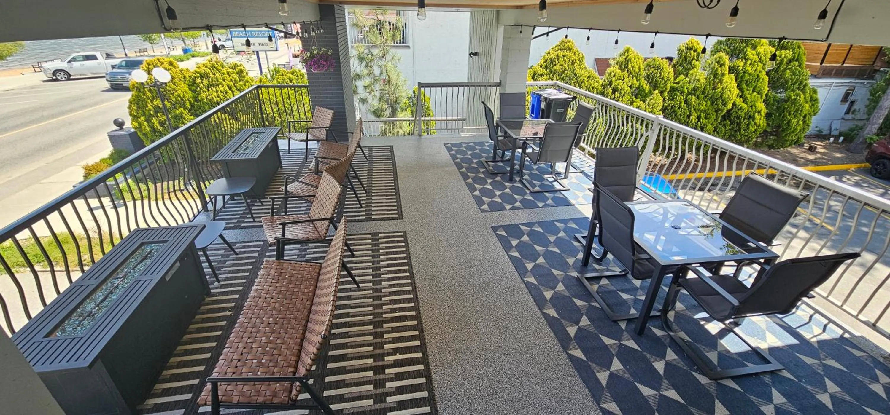 Patio in Okanagan Lakefront Resort
