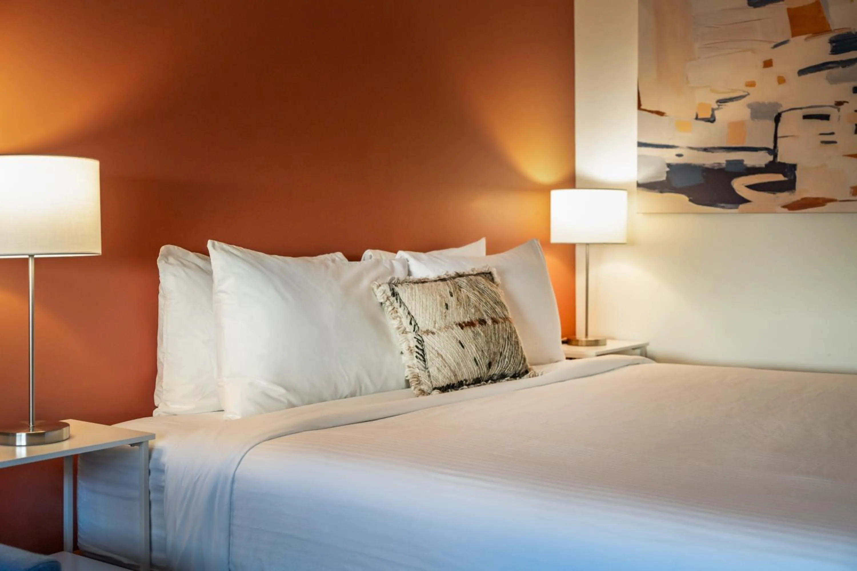 Bed in Okanagan Lakefront Resort