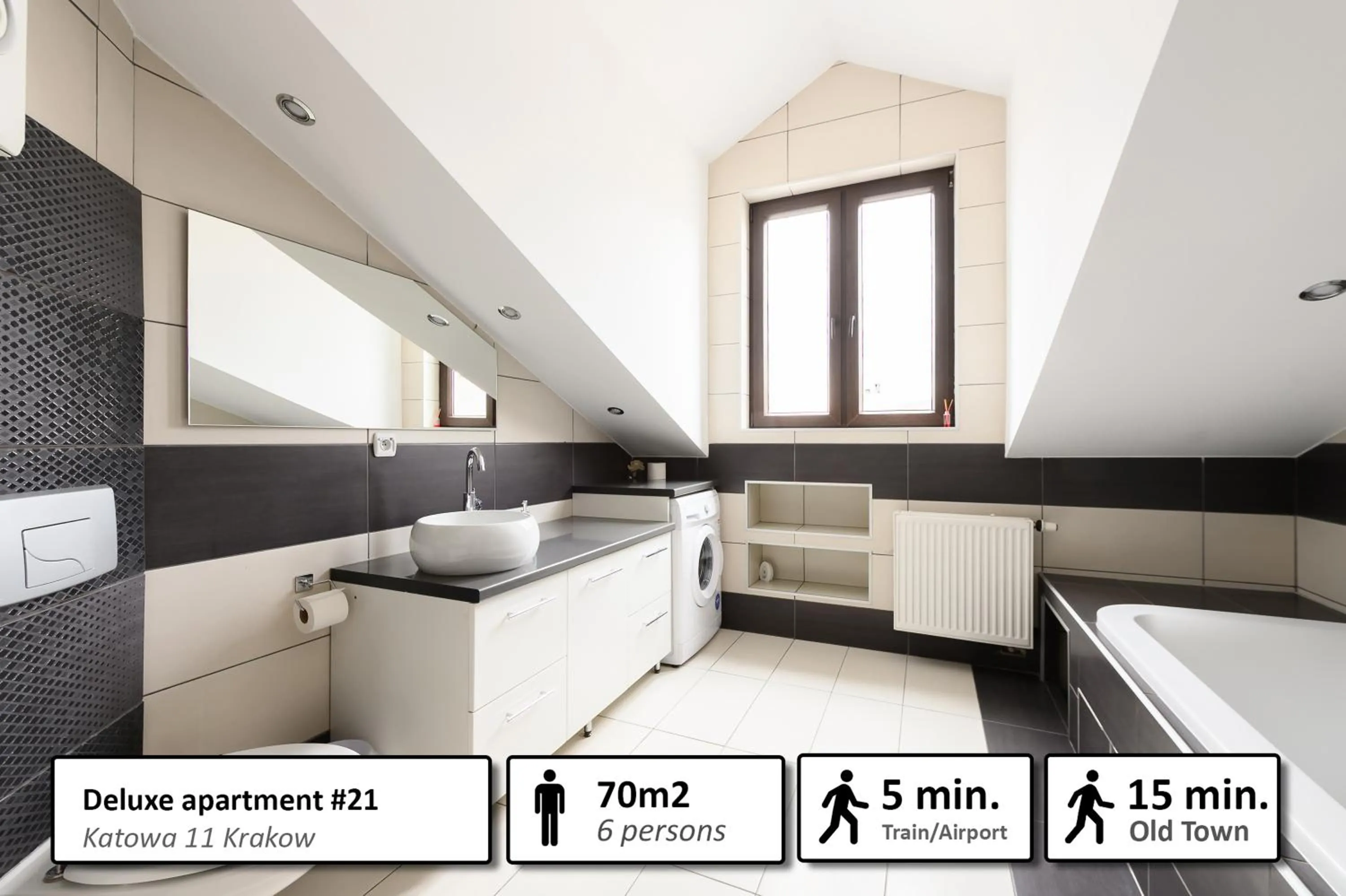 Bathroom in Station Apartments Katowa 11