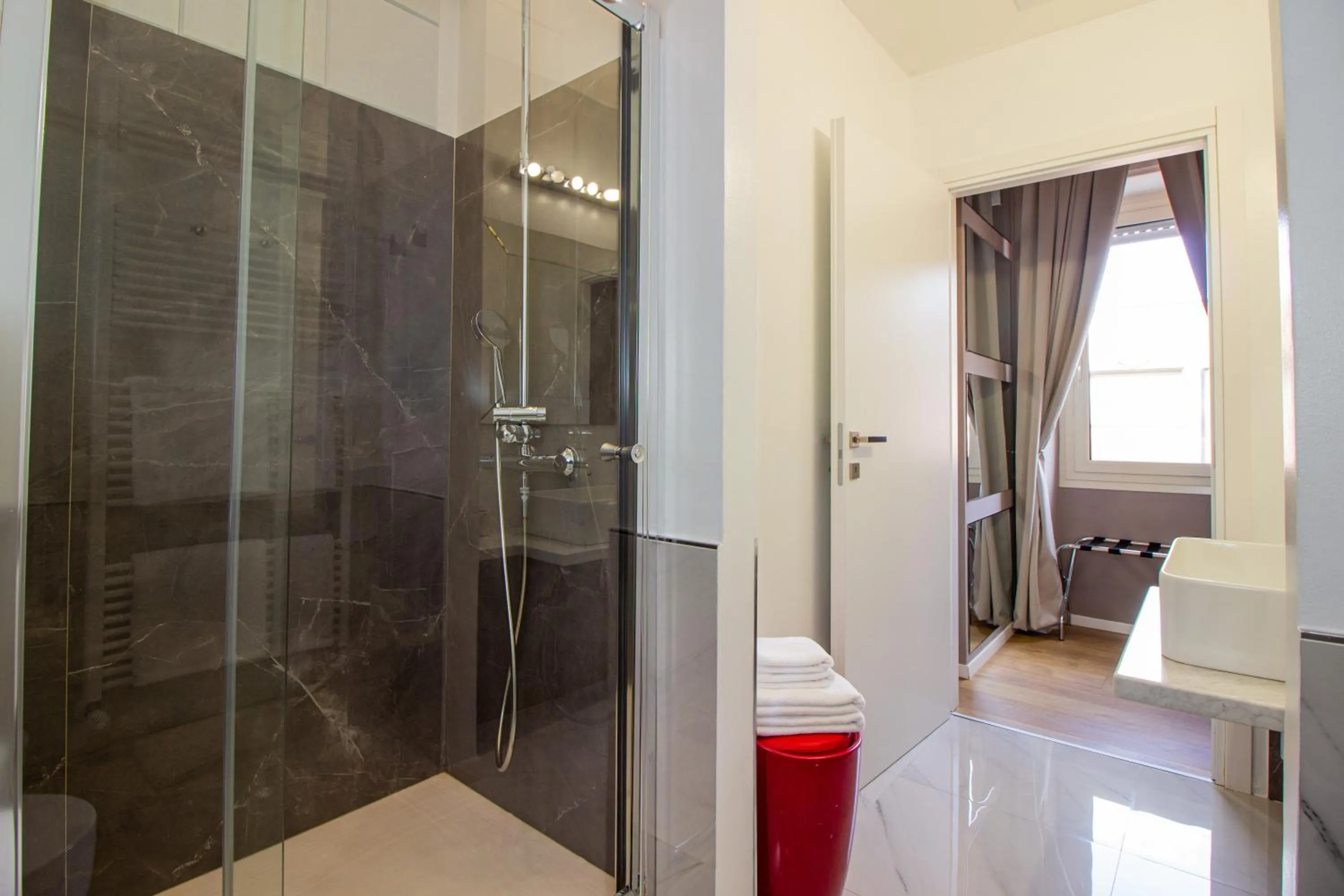 Shower in Album Boutique Rooms