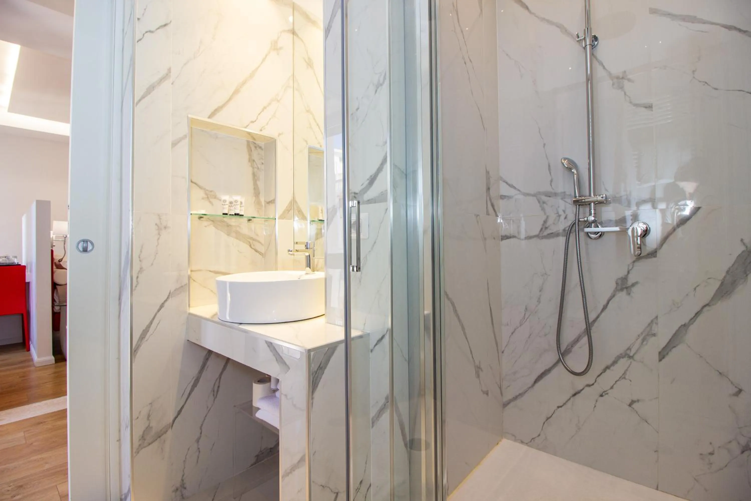 Shower in Album Boutique Rooms