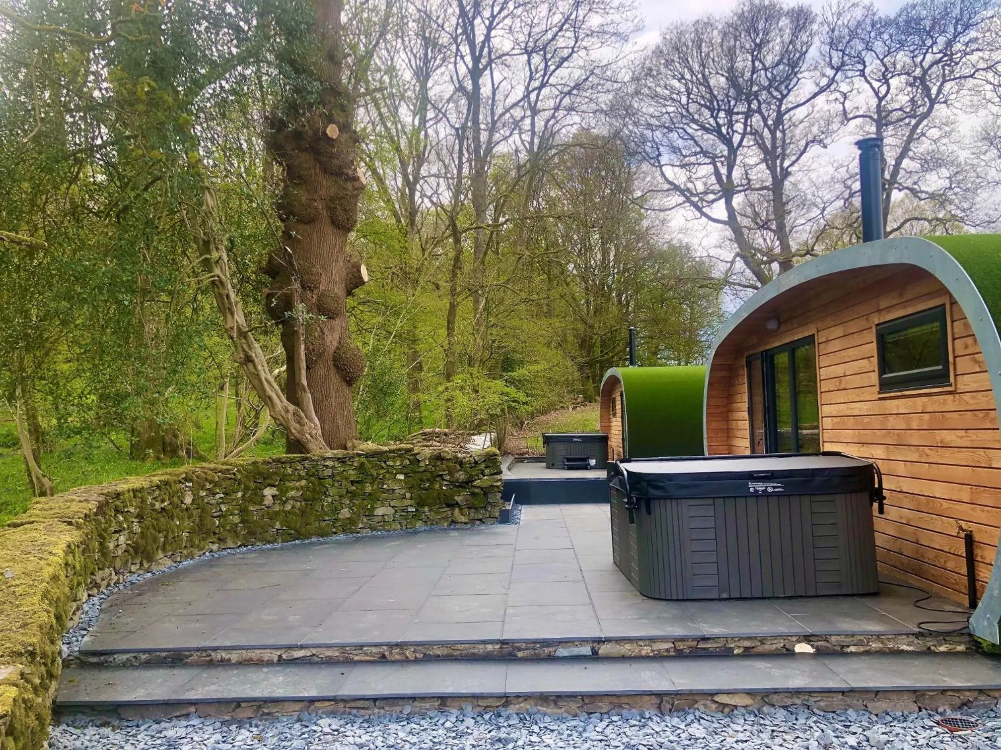 Garden view in Newby Bridge Hotel