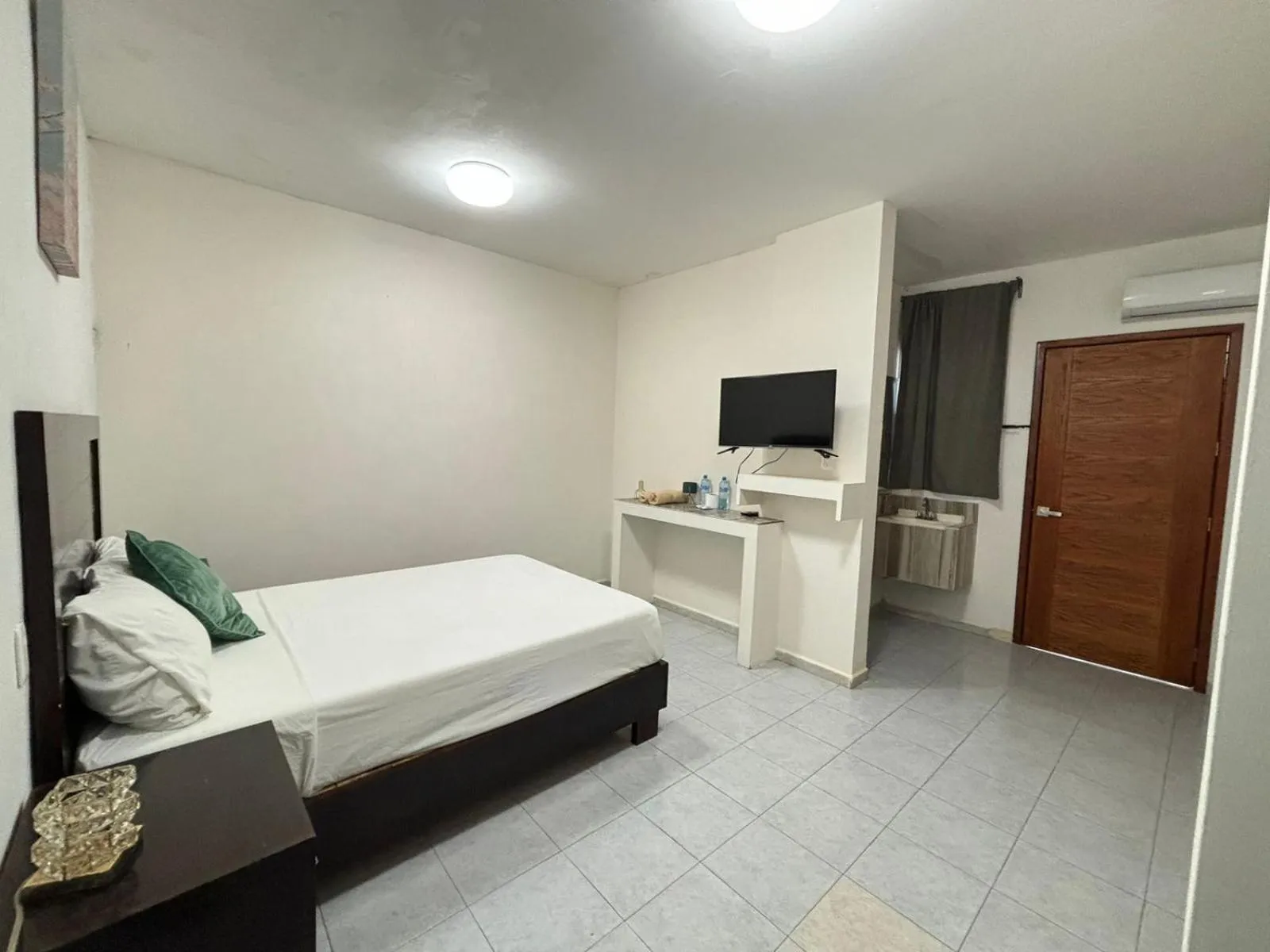 Bed in Hotel Awazul Bacalar