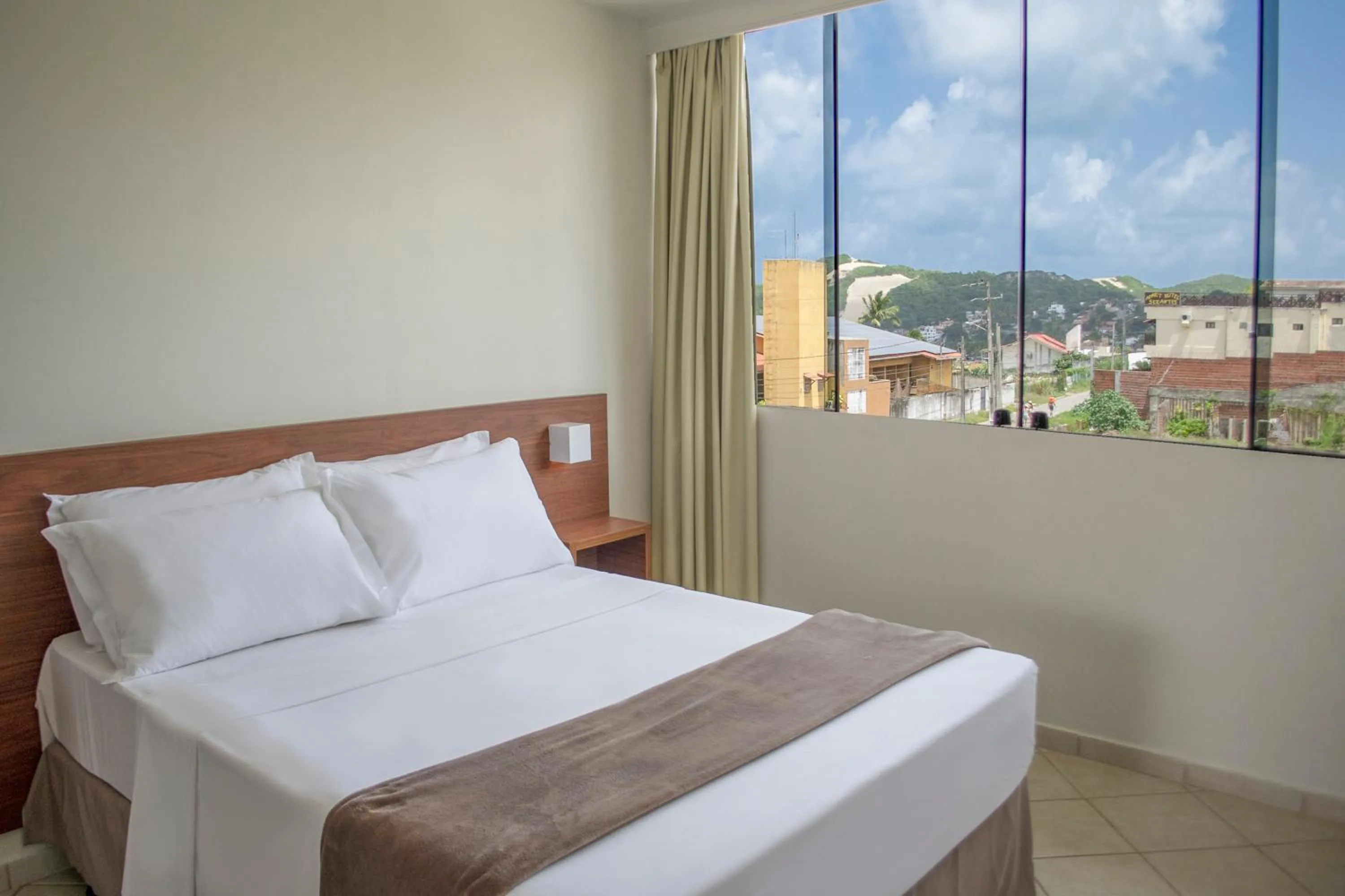 View (from property/room), Bed in Pousada Laranja - Nova Administração