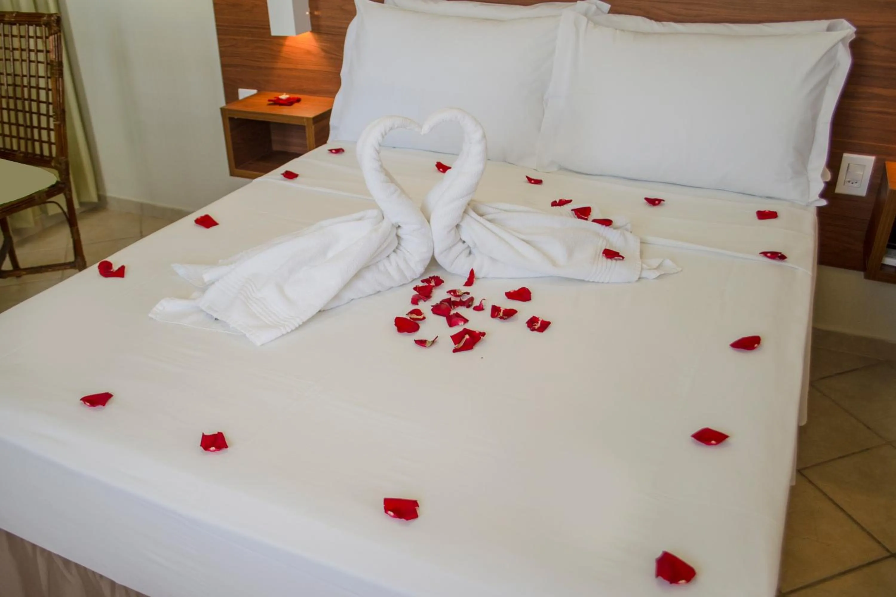 Bed in Pousada Laranja - Nova Administração