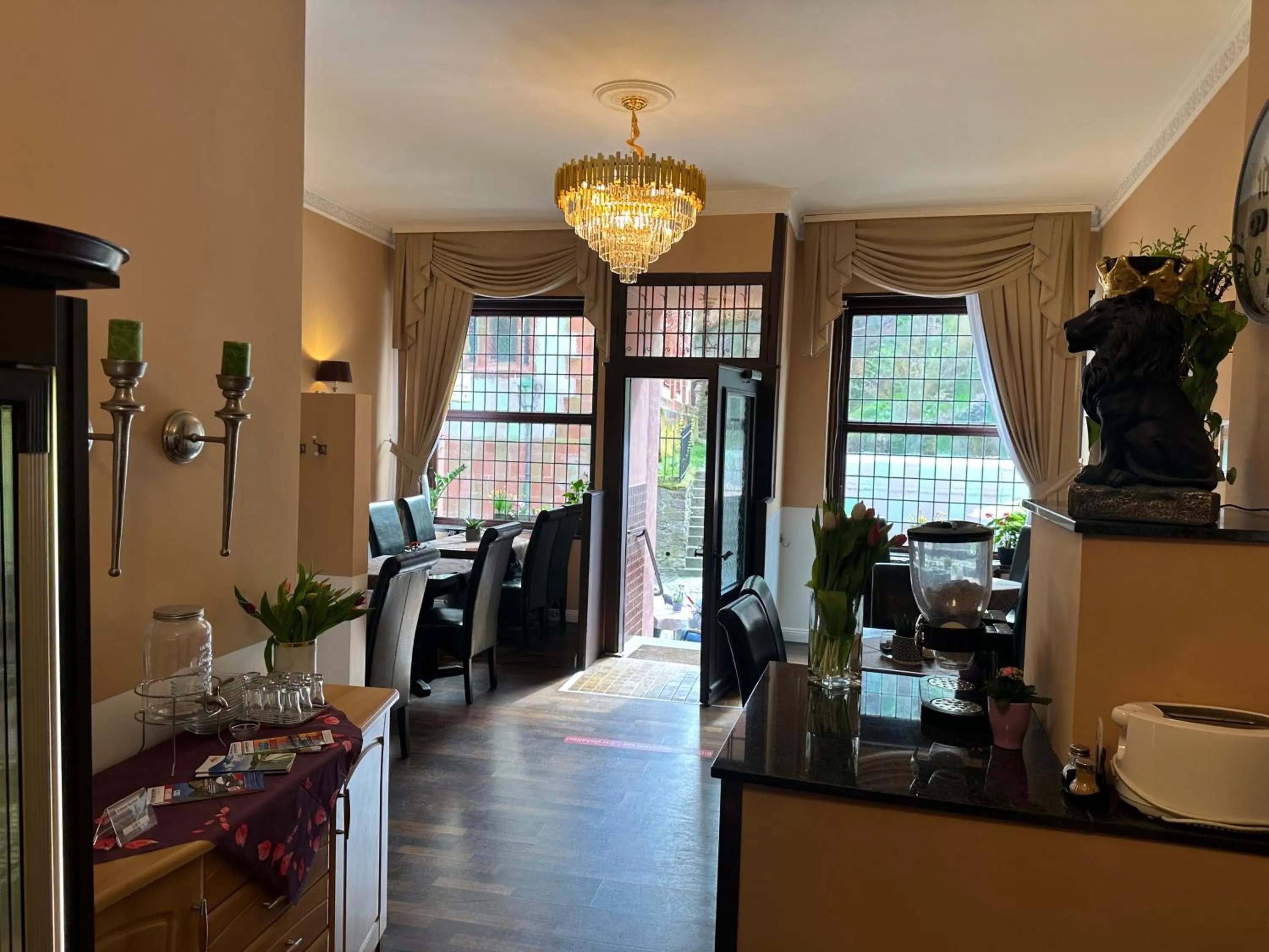 Dining area in Hotel-Café-Burg Stahleck