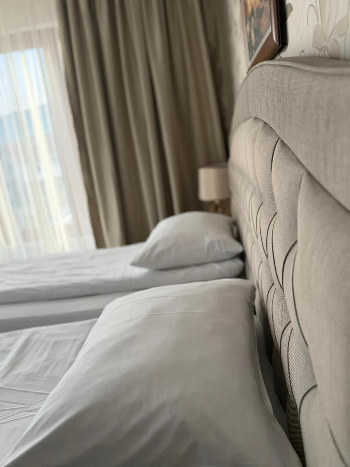 Bed in Family Hotel Lazur