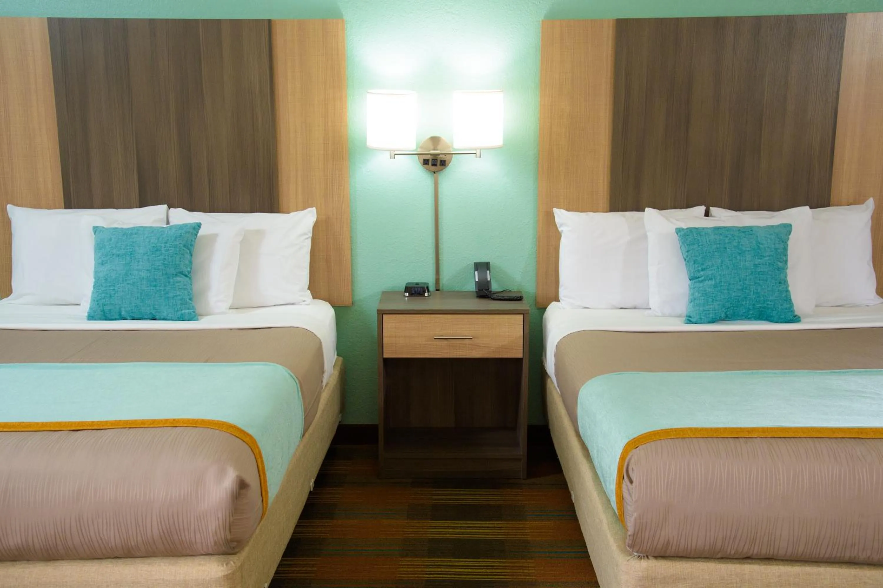 Bed in Pigeon River Inn