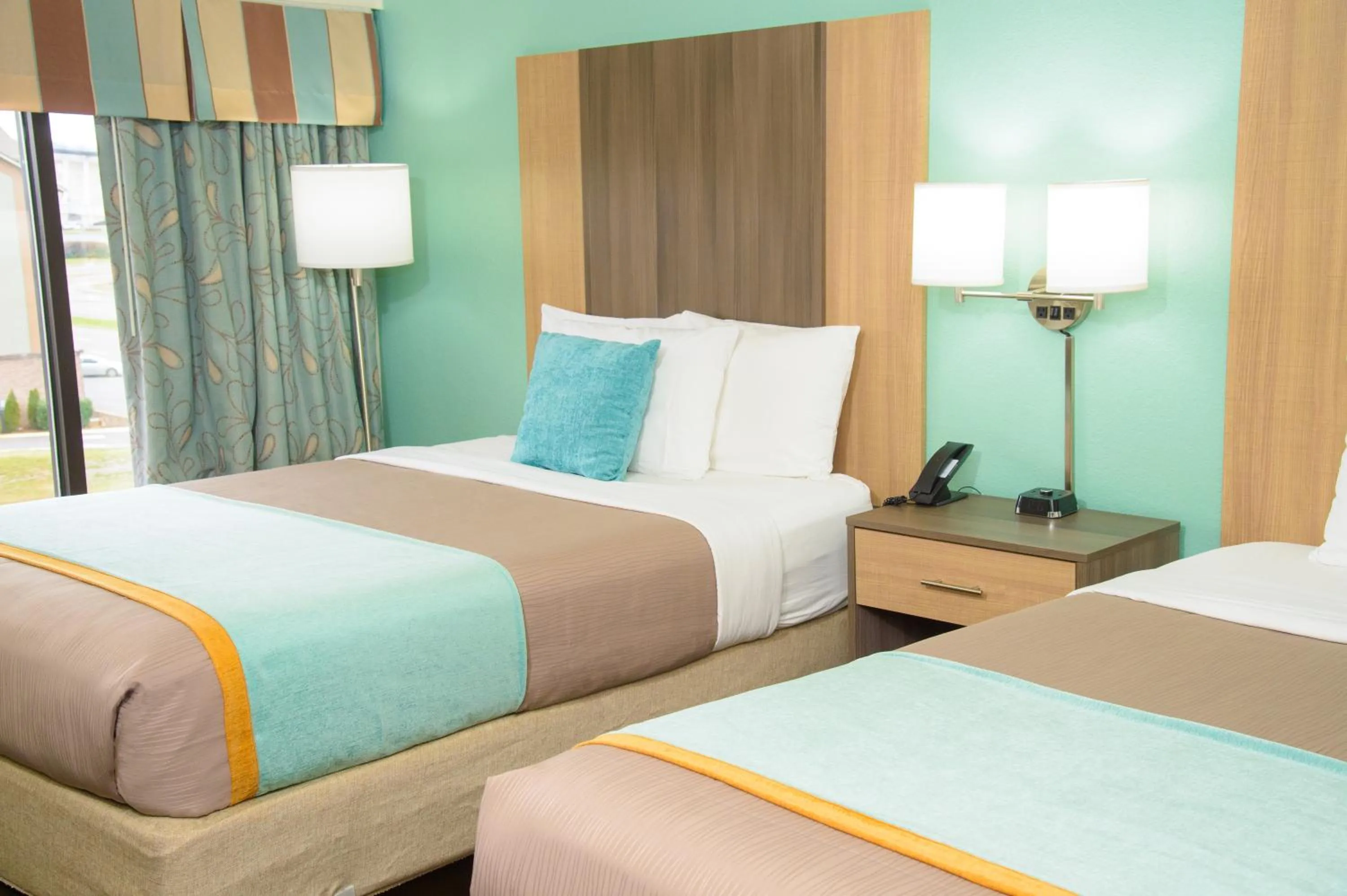 Bed in Pigeon River Inn