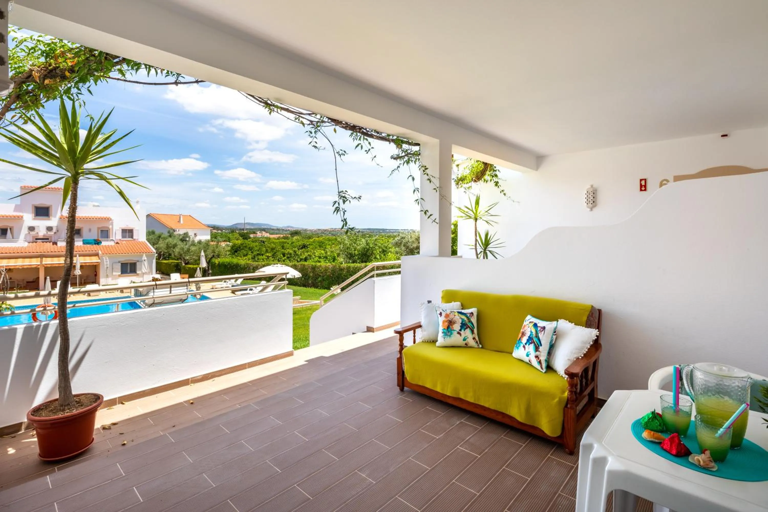 Balcony/Terrace in Apartamentos Flor da Laranja, Albufeira by AlgarveBlossom