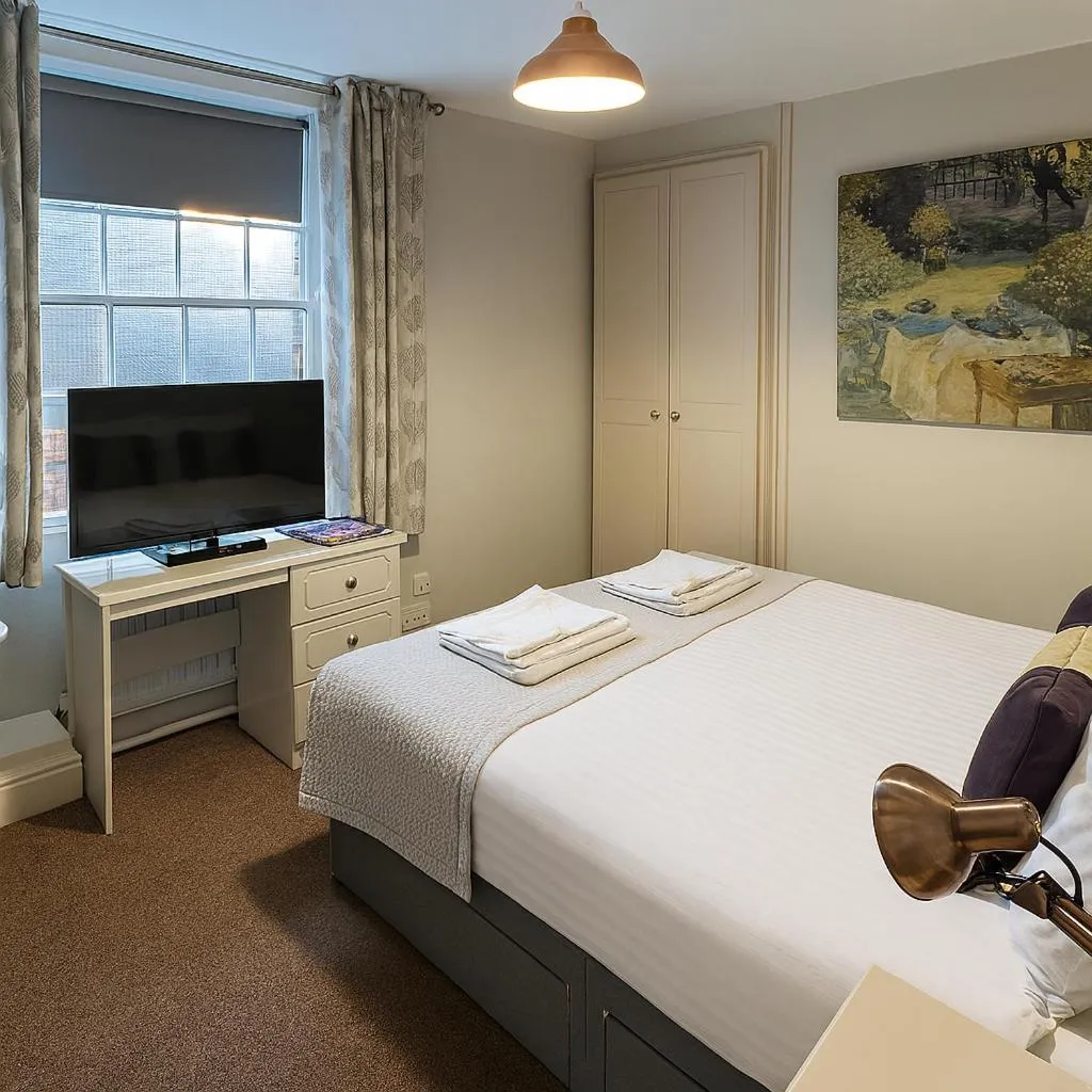 Bed in The Hand Hotel