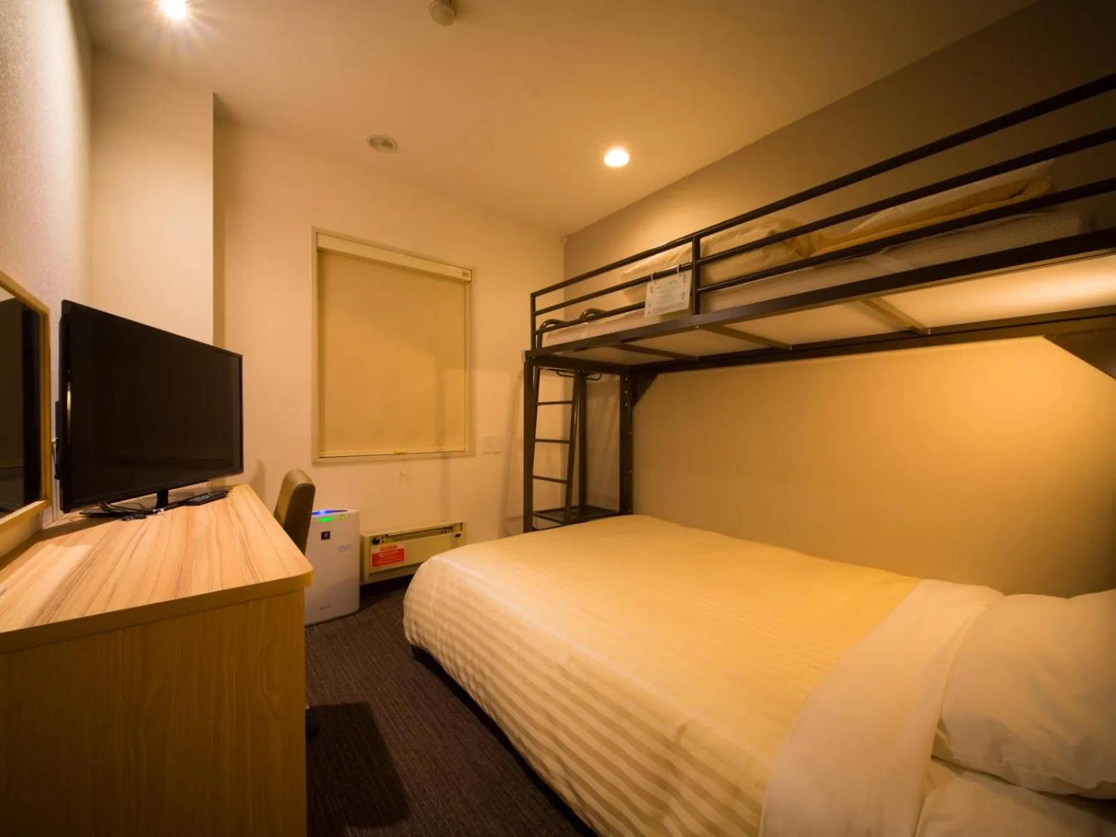 Bed in Super Hotel Kitami