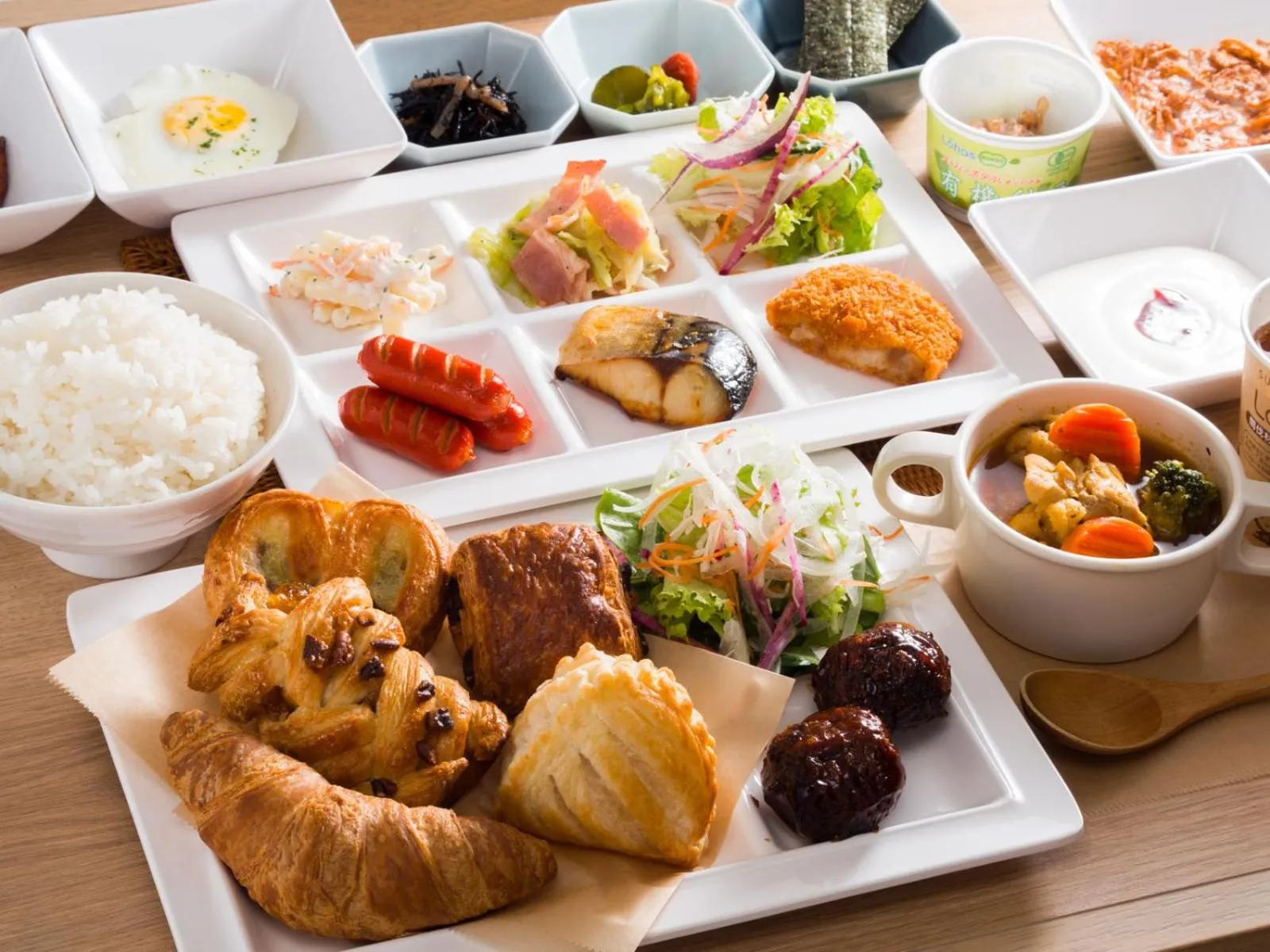 Breakfast in Super Hotel Kitami