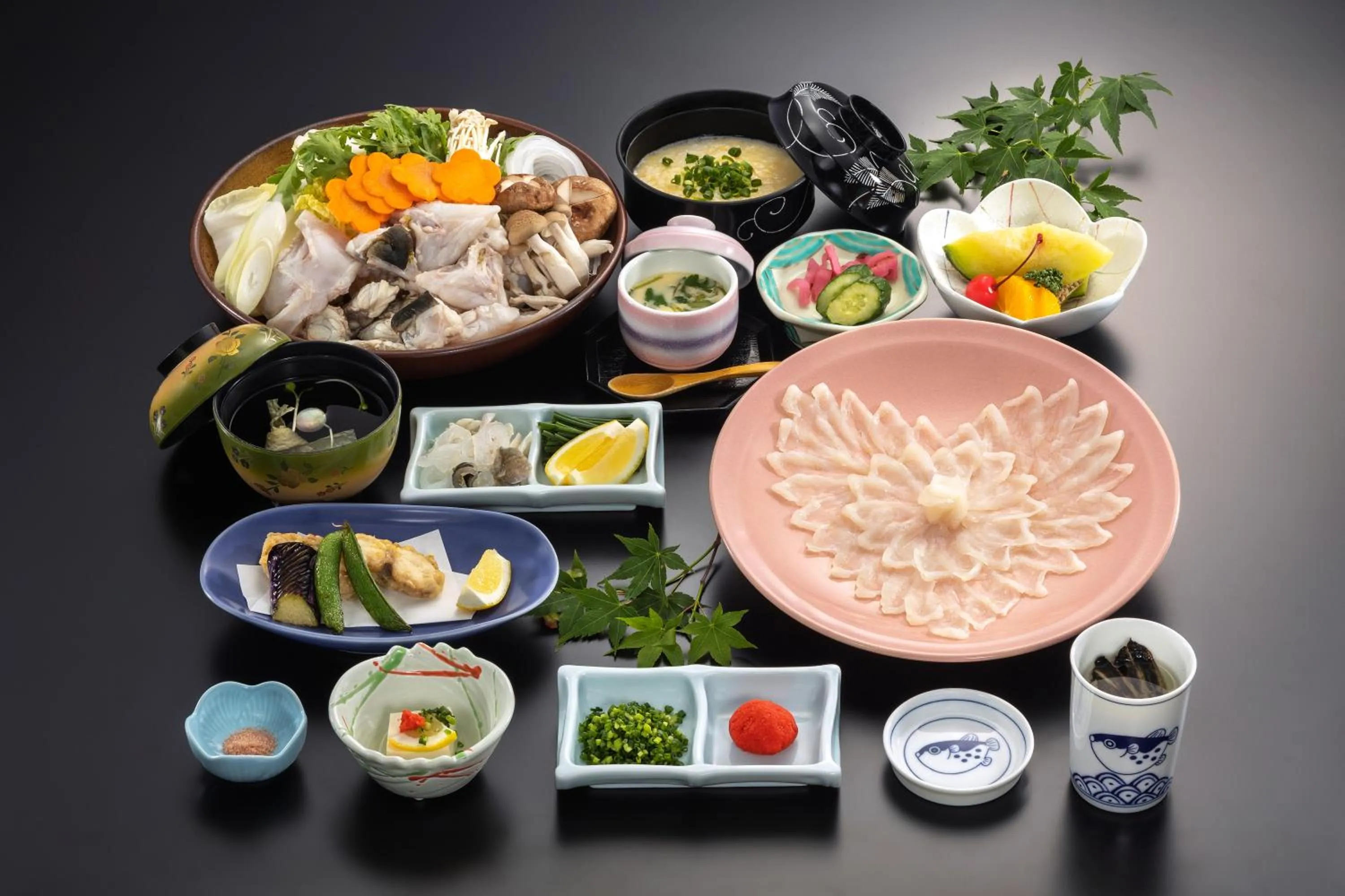 Asian breakfast in Ichinomata Onsen Grand Hotel