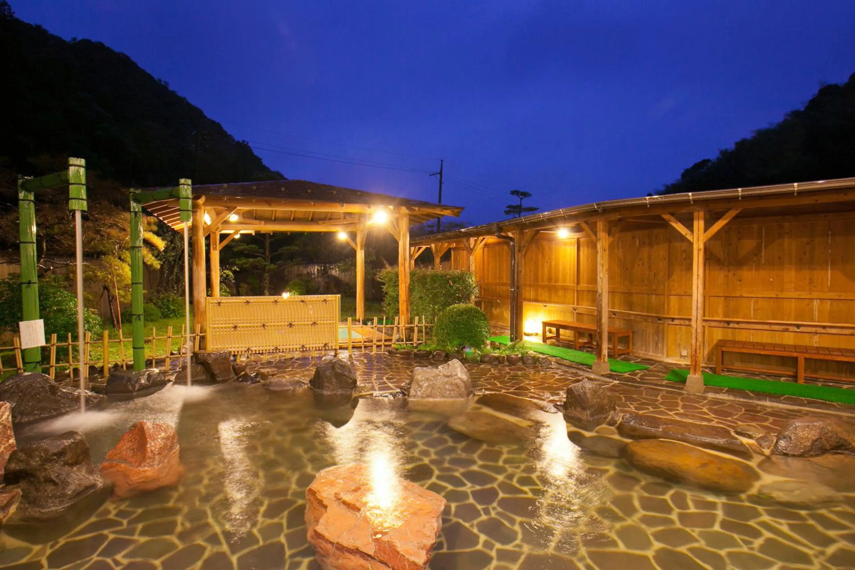 Hot Spring Bath in Ichinomata Onsen Grand Hotel
