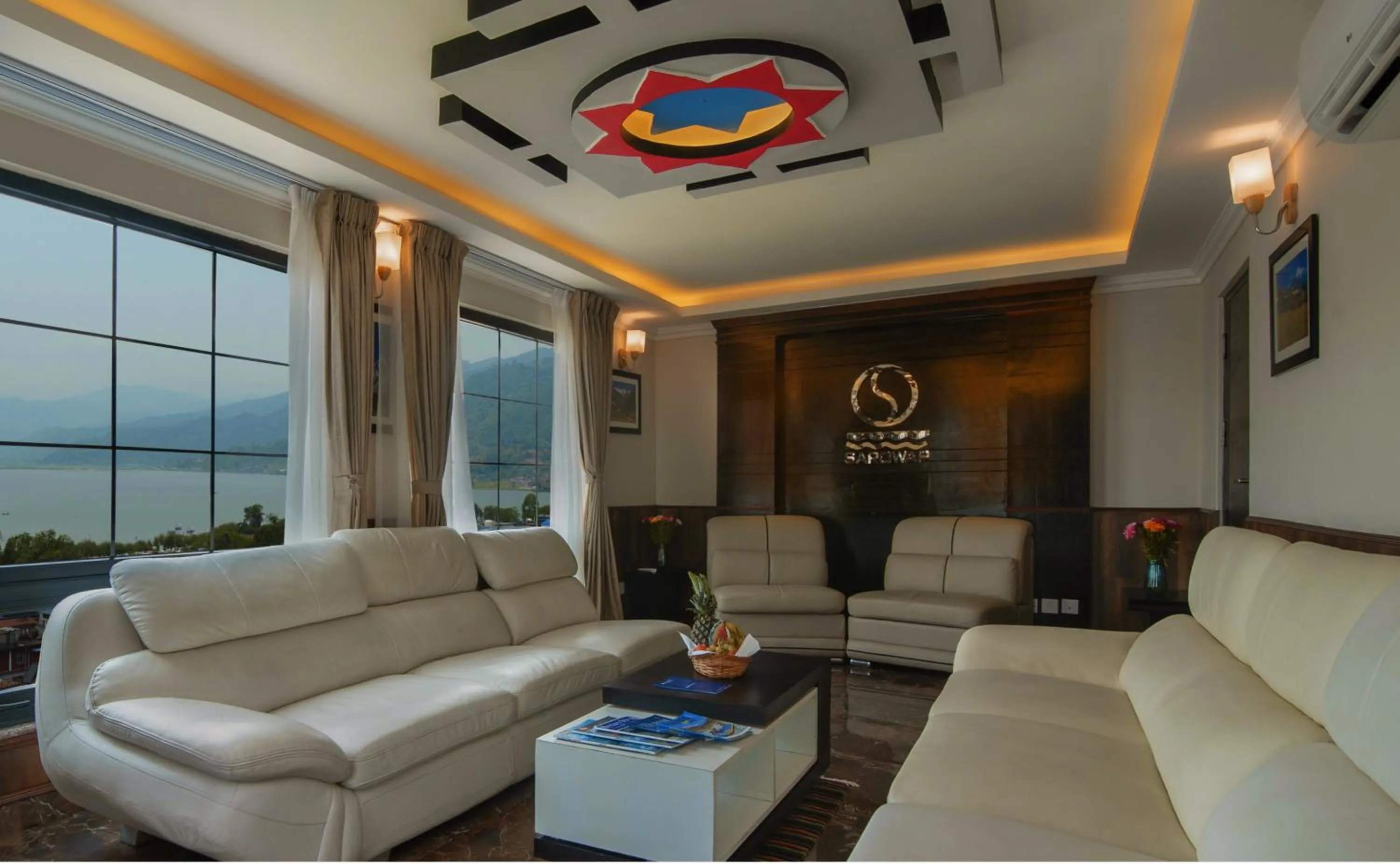 Living room in Hotel Sarowar Pokhara-Luxury Hospitality in the Heart of Pokhara