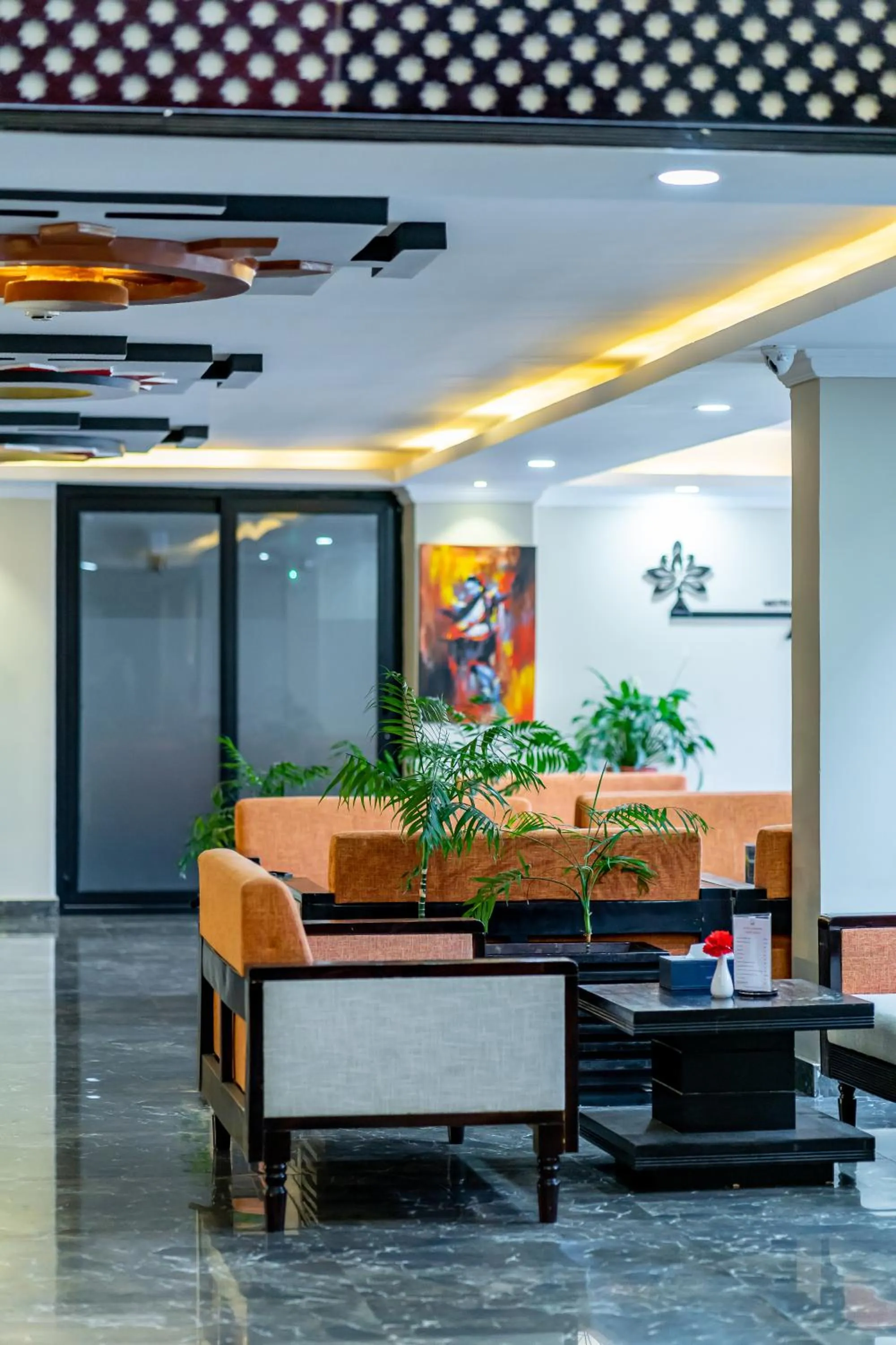 Living room in Hotel Sarowar Pokhara-Luxury Hospitality in the Heart of Pokhara