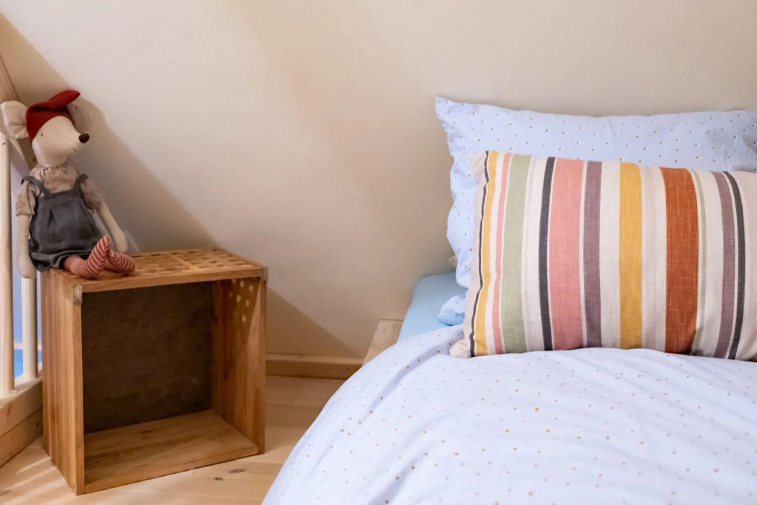 Bed in Møllehusets Bed & Breakfast