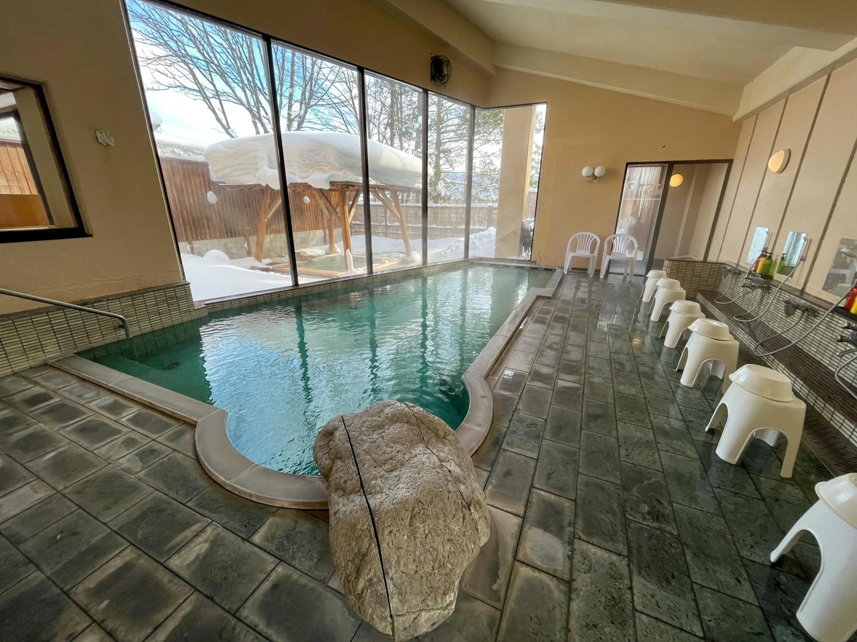Hot Spring Bath in Hotel Goryukan