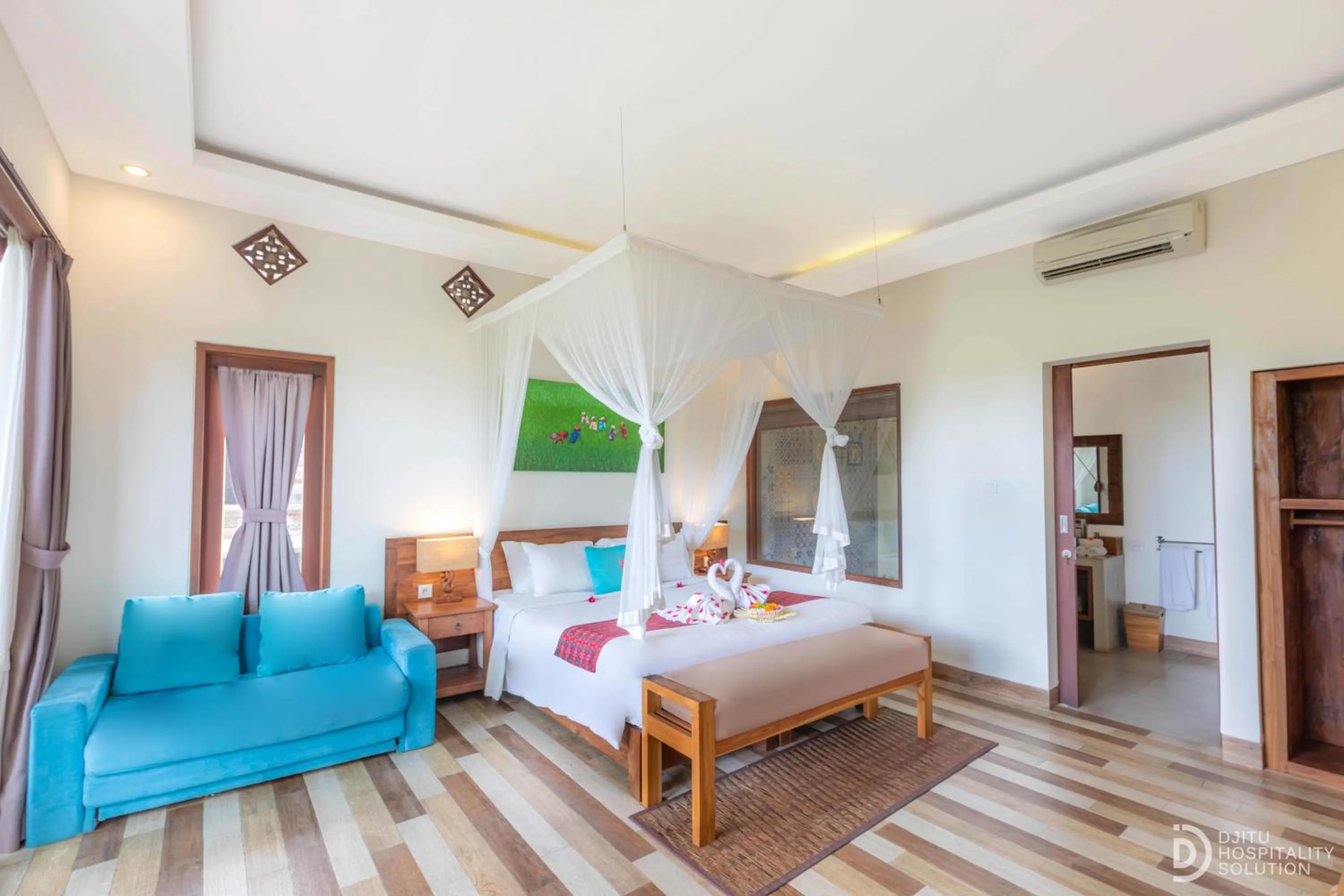 Bed in Green Sala Villa