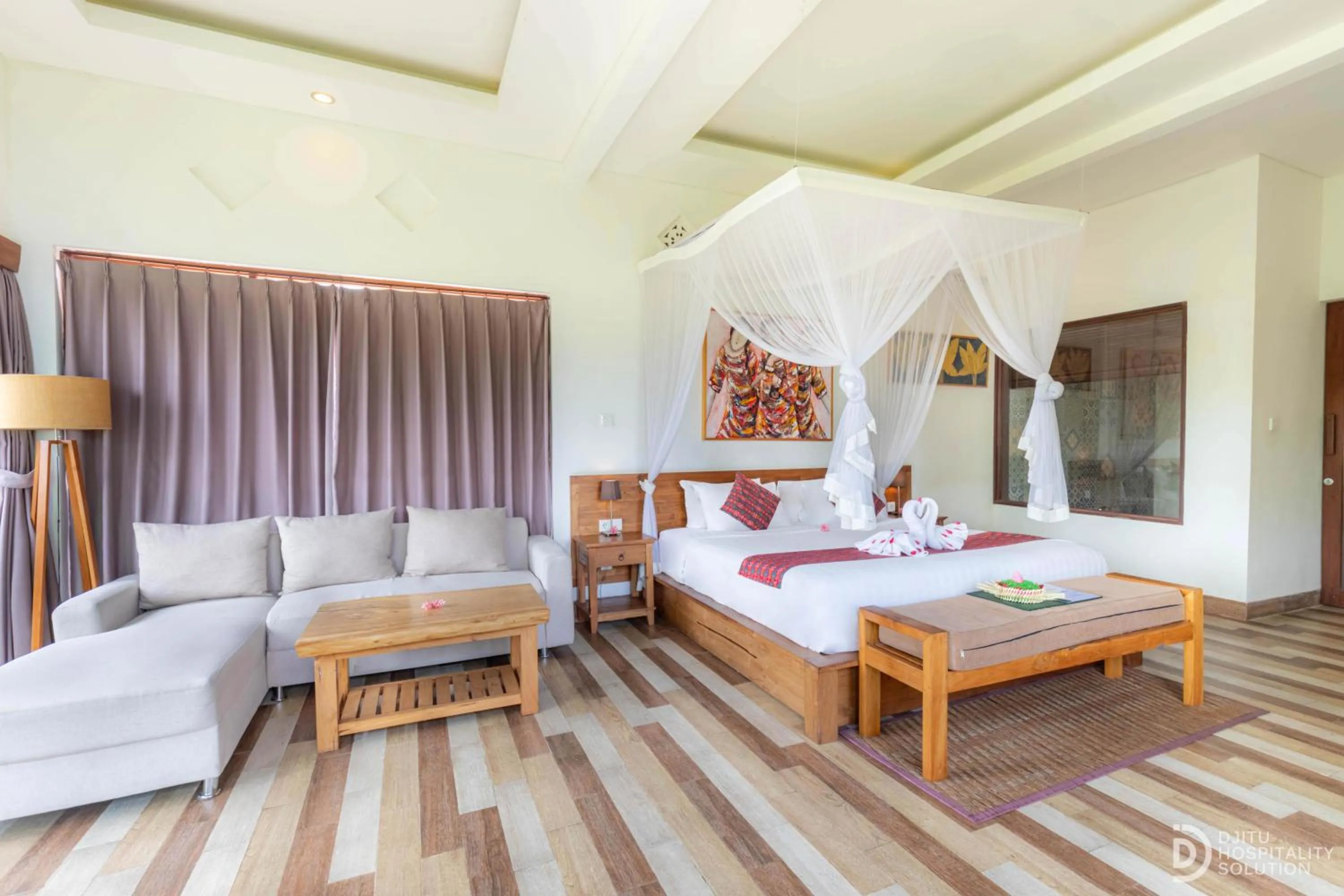 Bed in Green Sala Villa