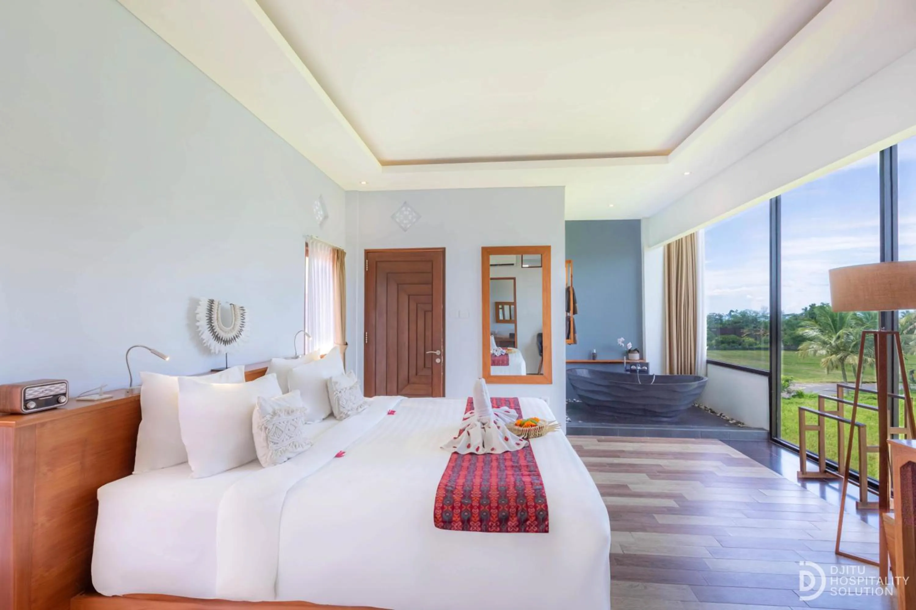 Bed in Green Sala Villa