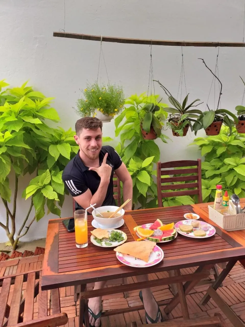 Buffet breakfast in An Bang Golden Beach Villa