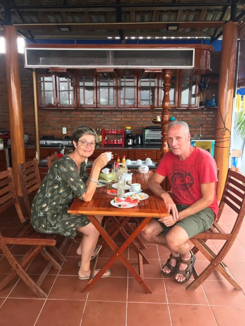 Buffet breakfast in An Bang Golden Beach Villa