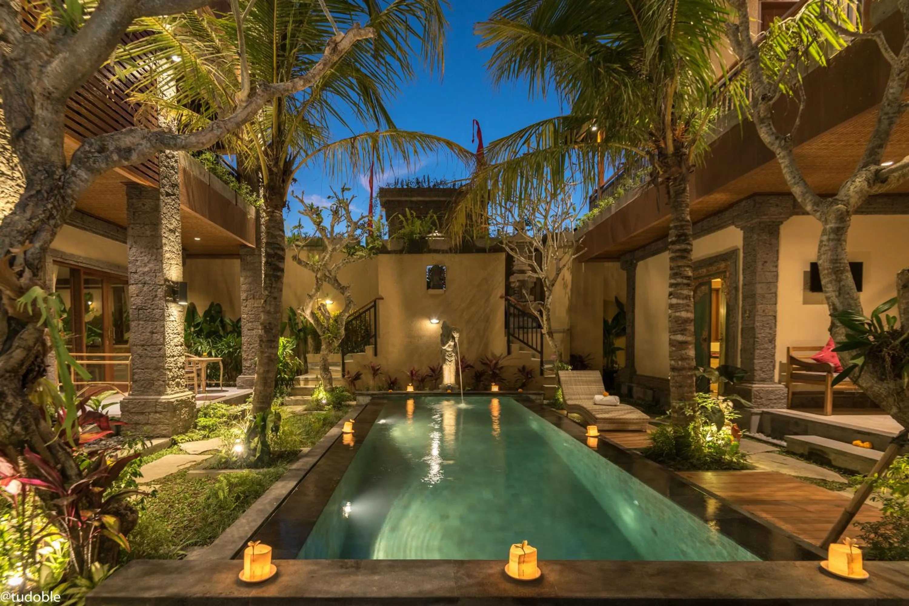 Swimming pool in Bliss Ubud Abangan