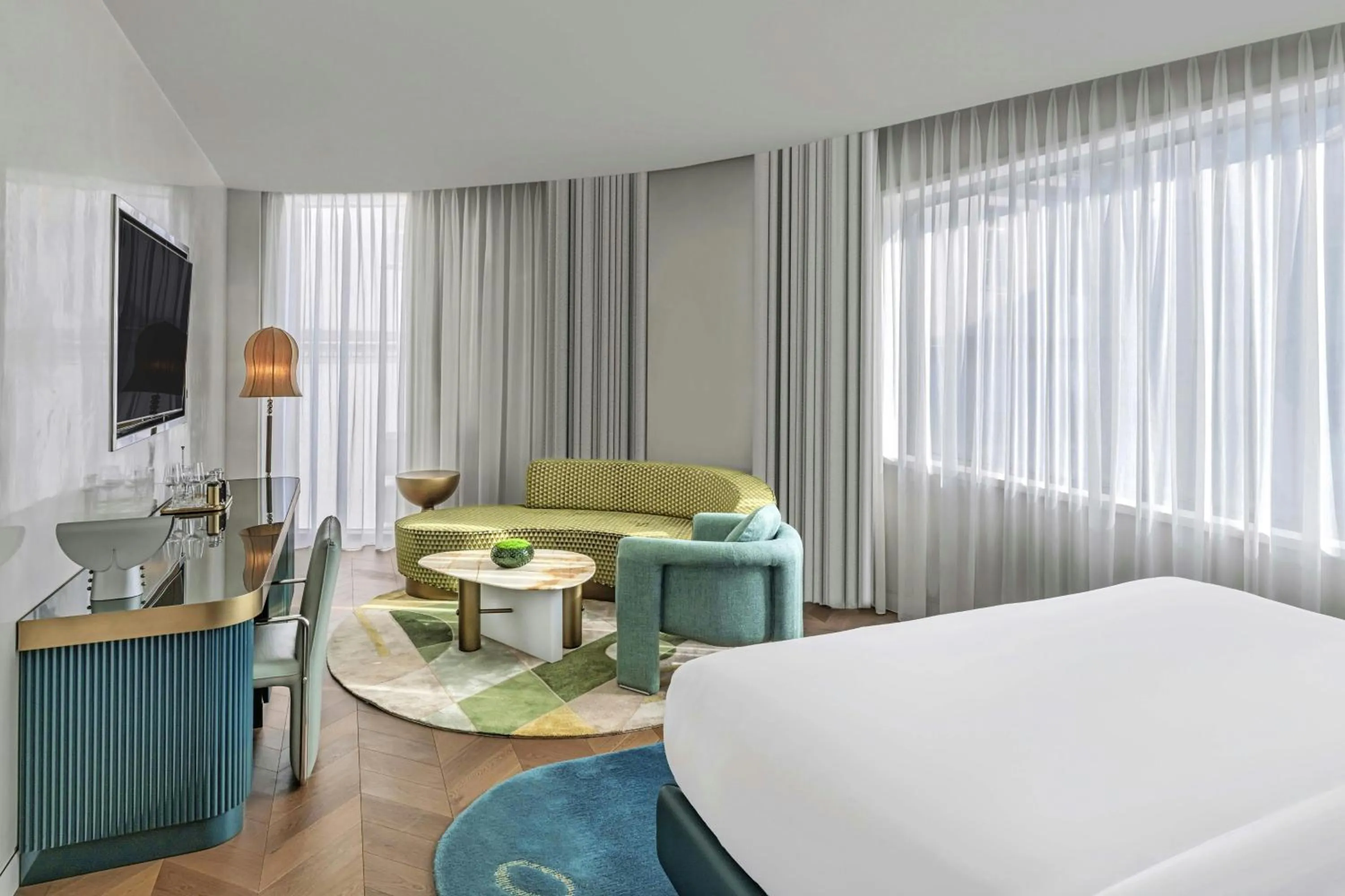 Photo of the whole room, Bed in W Prague