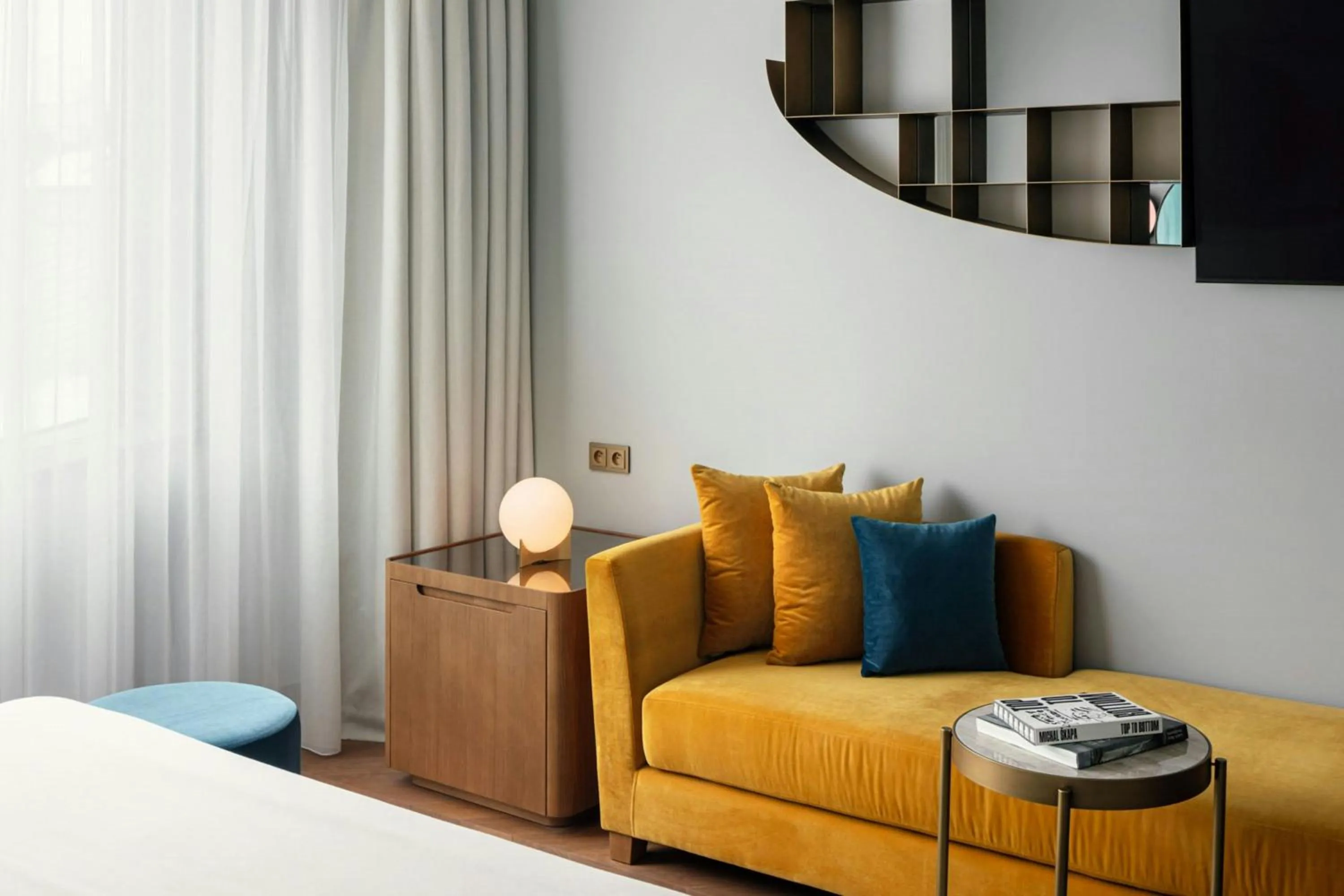 Photo of the whole room, Bed in W Prague