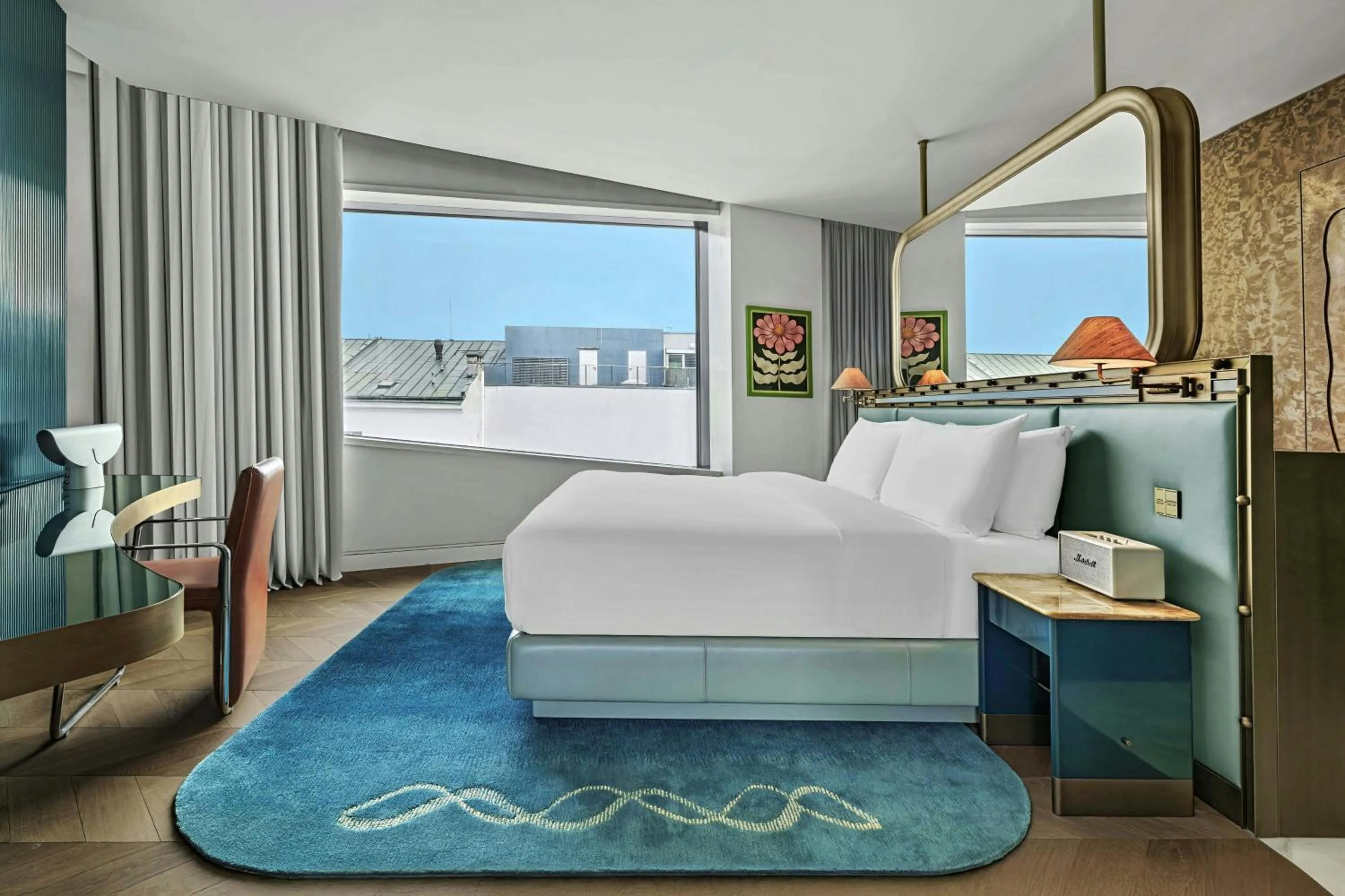 Photo of the whole room, Bed in W Prague