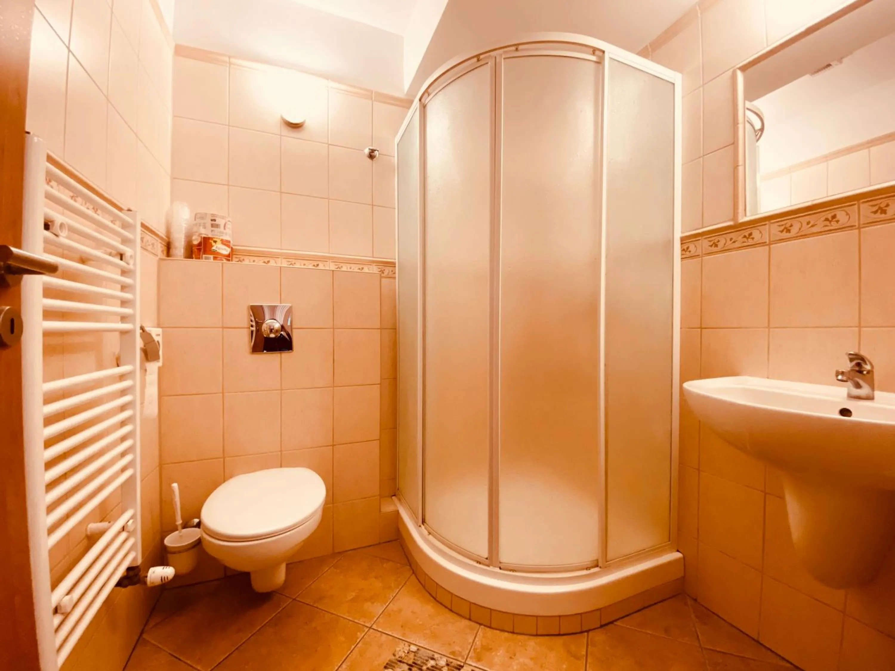 Shower in Rusovský Penzión