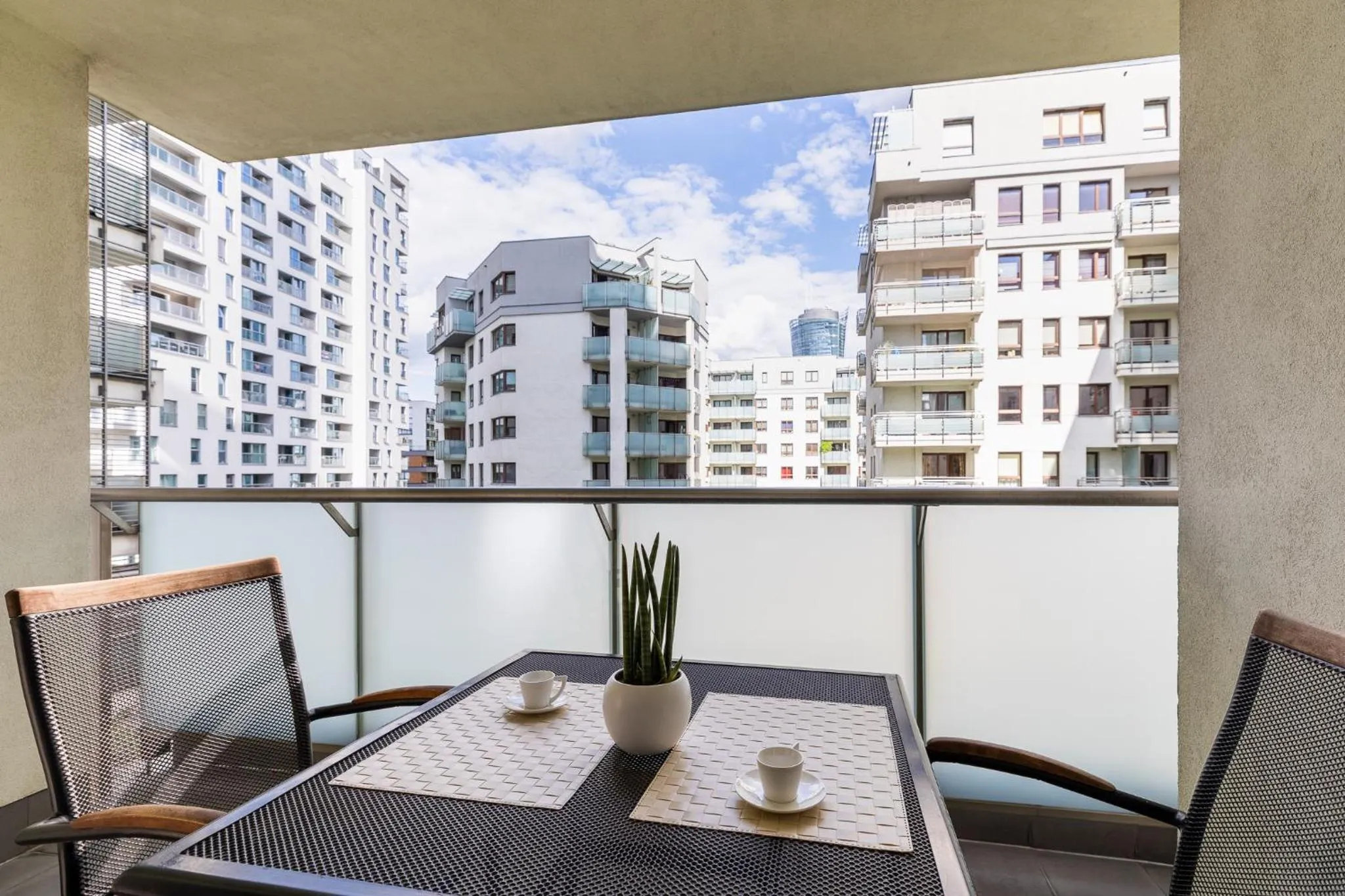 Balcony/Terrace in P&O Giełdowa Serviced Apartments