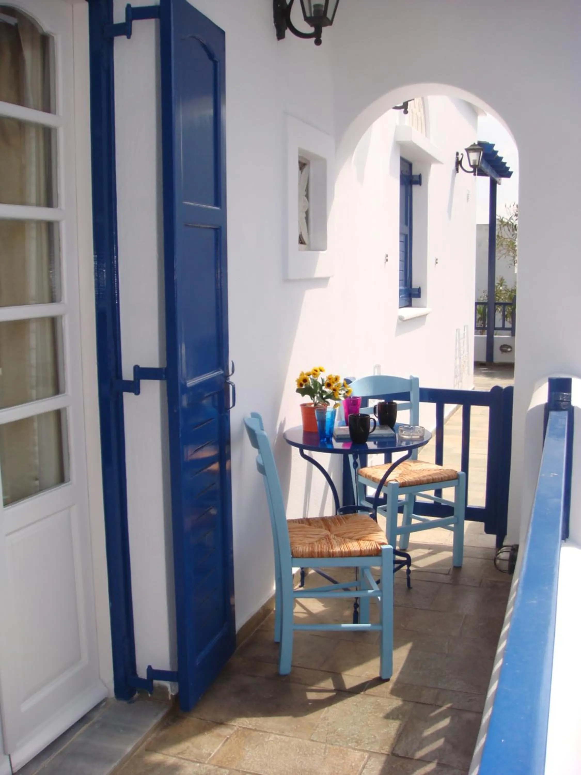 Patio in Boussetil Rooms CapAnMat