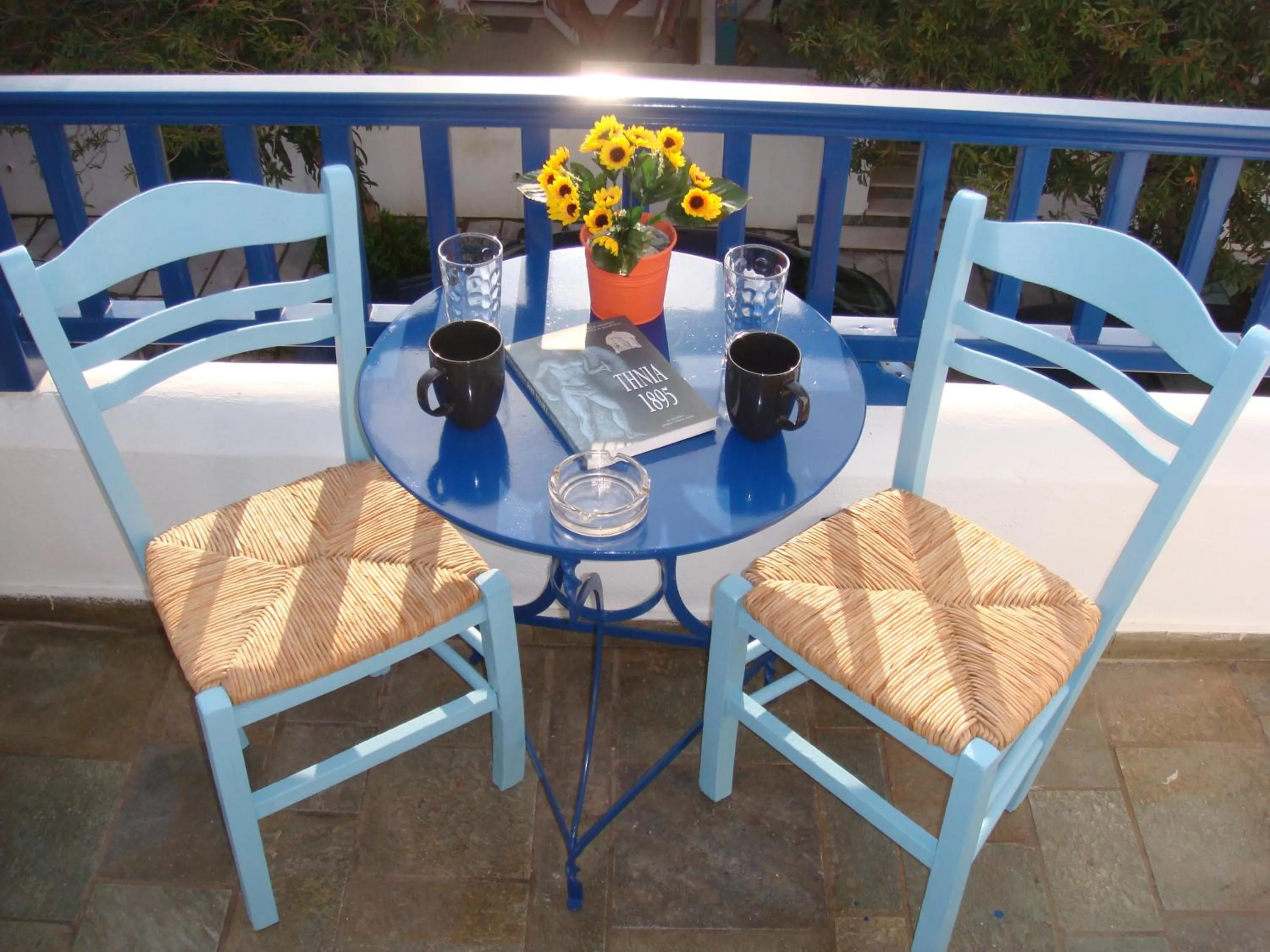 Patio in Boussetil Rooms CapAnMat