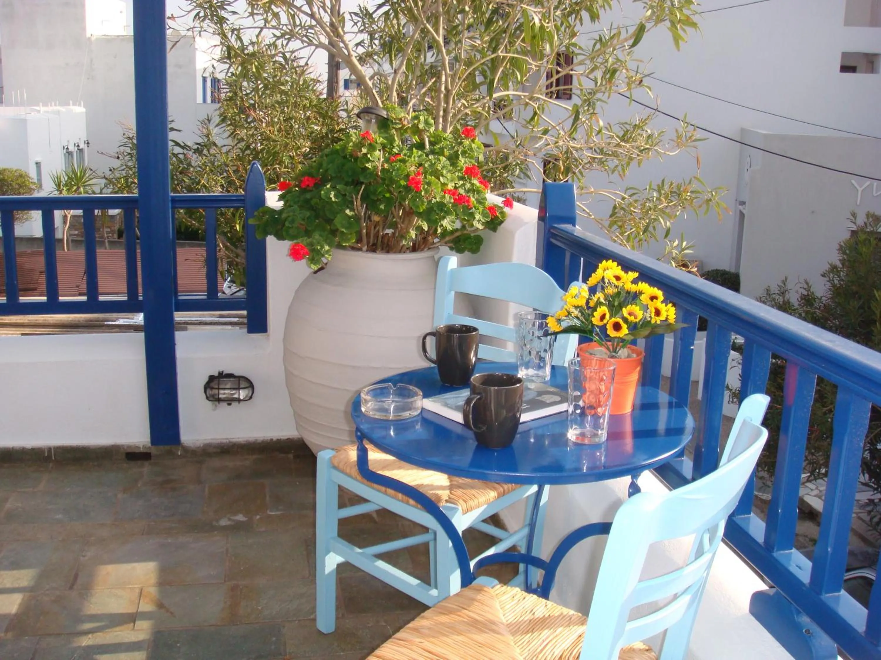 Balcony/Terrace in Boussetil Rooms CapAnMat