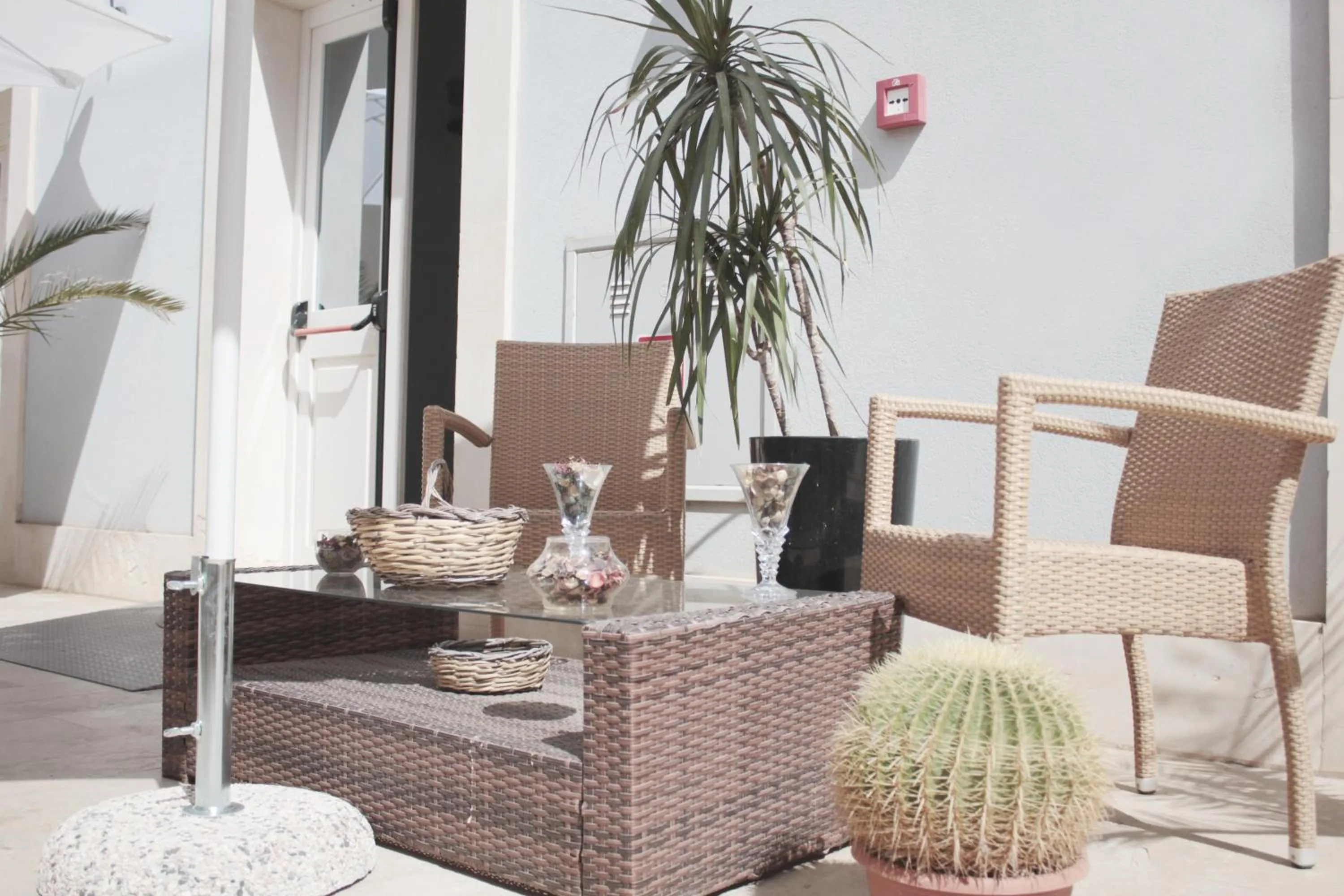 Patio in Boutique Hotel Molo Santa Lucia