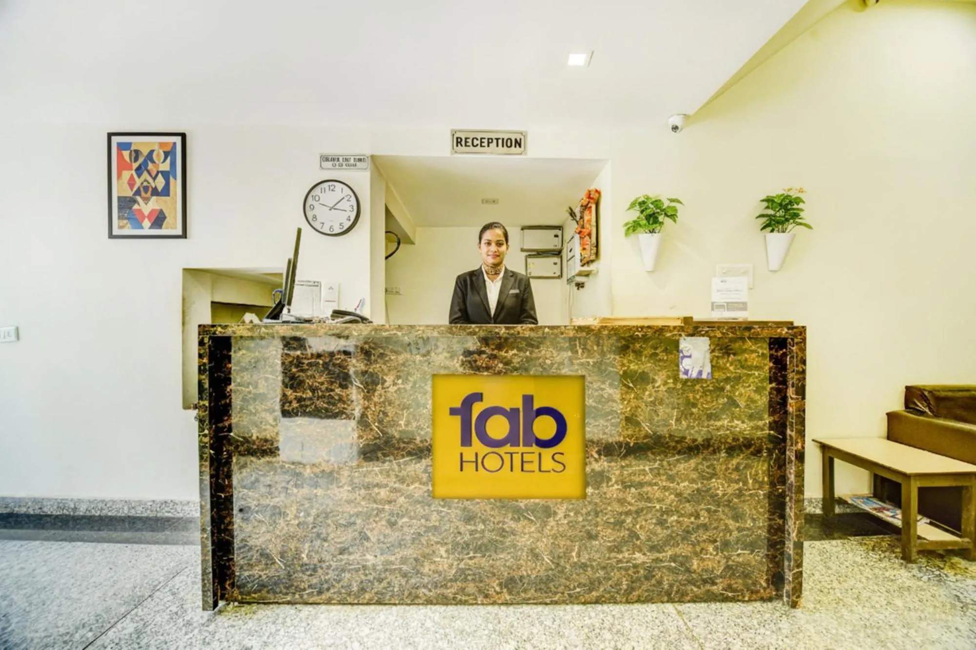 Lobby or reception in FabHotel Solitaire Inn