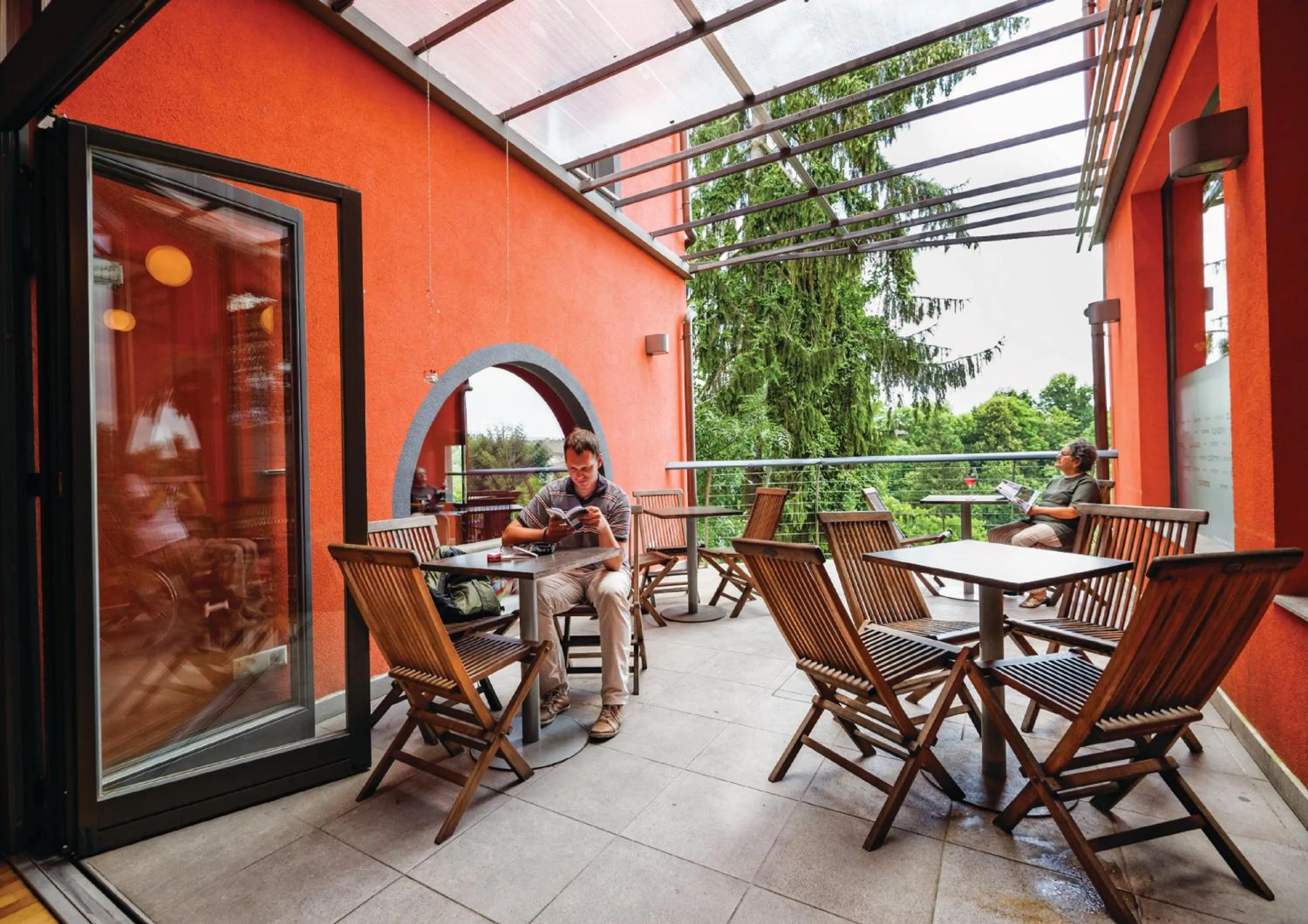 Patio in Cukrarna Guest Accommodation