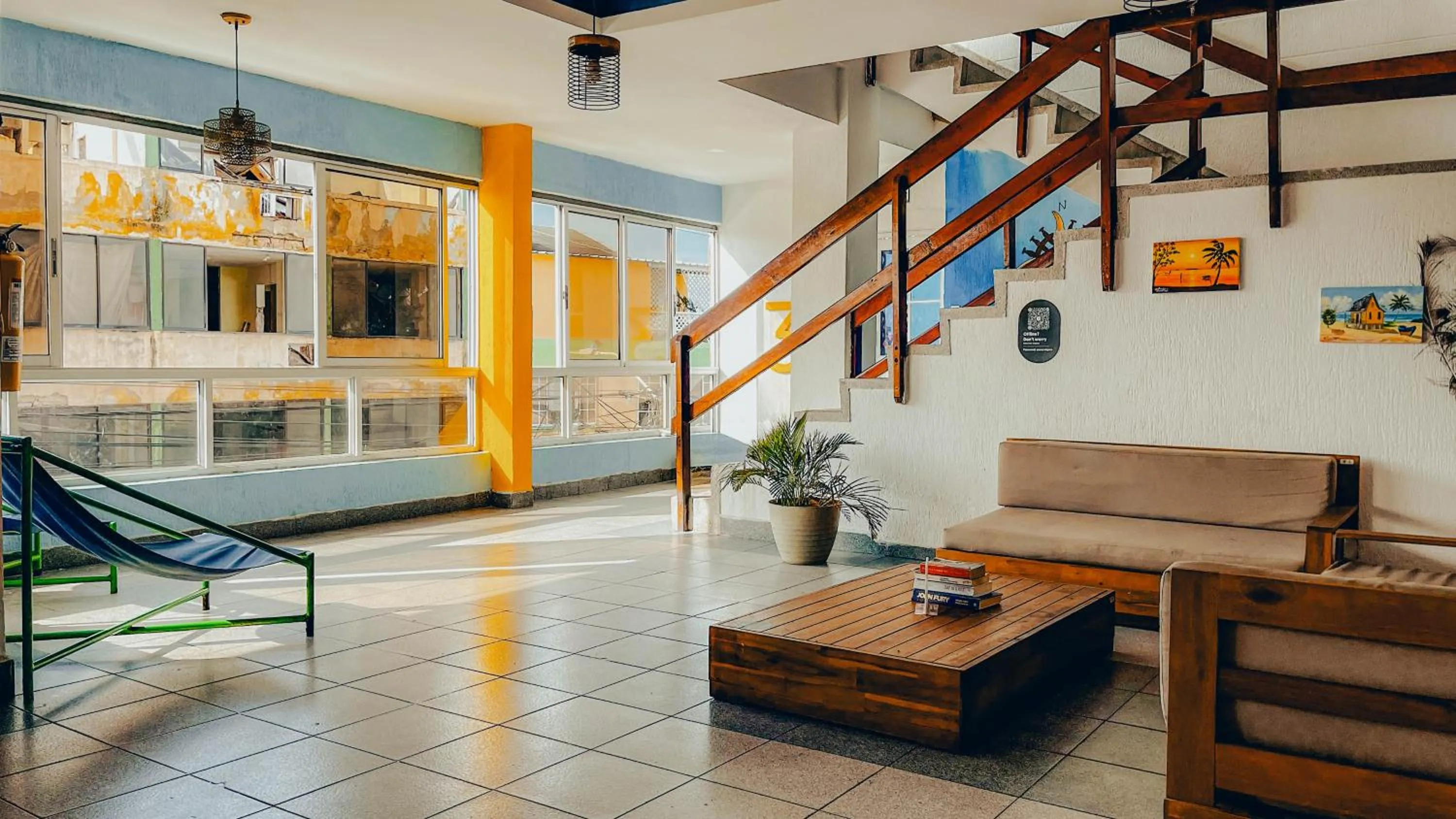 Living room in Viajero San Andres Hostel