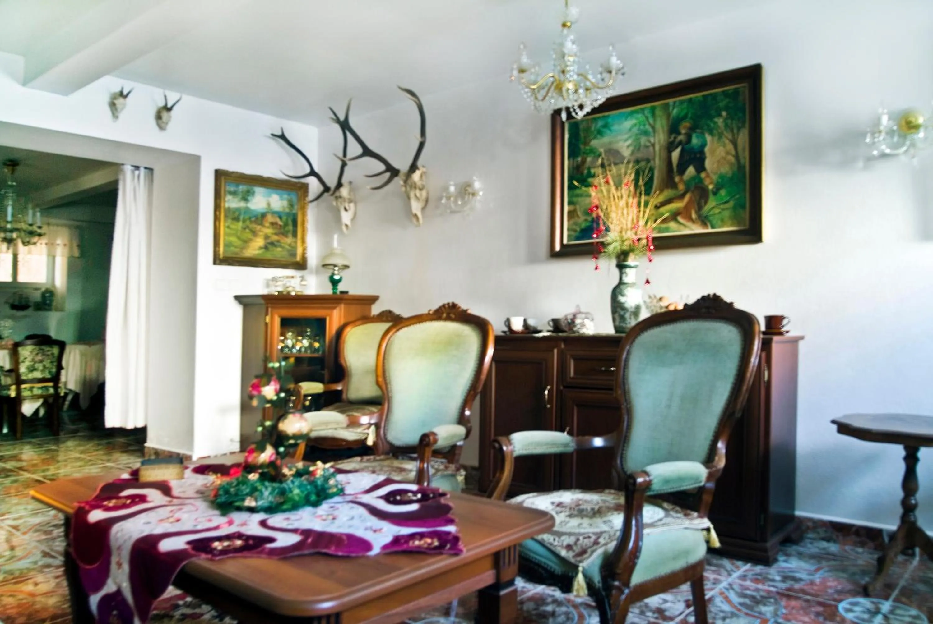 Lobby or reception in Hotel Garni