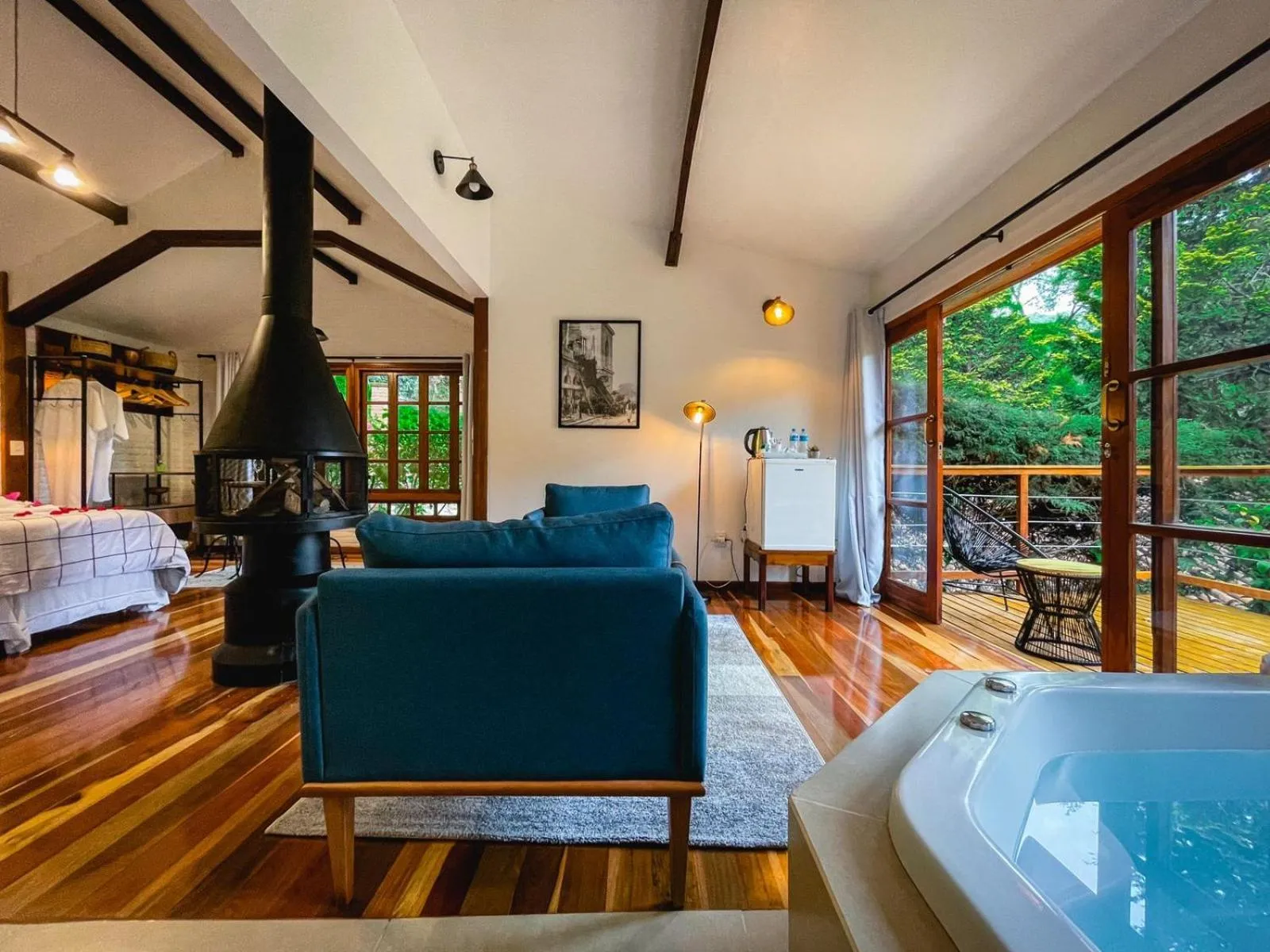 Bed in Pousada Solar D'Araucaria