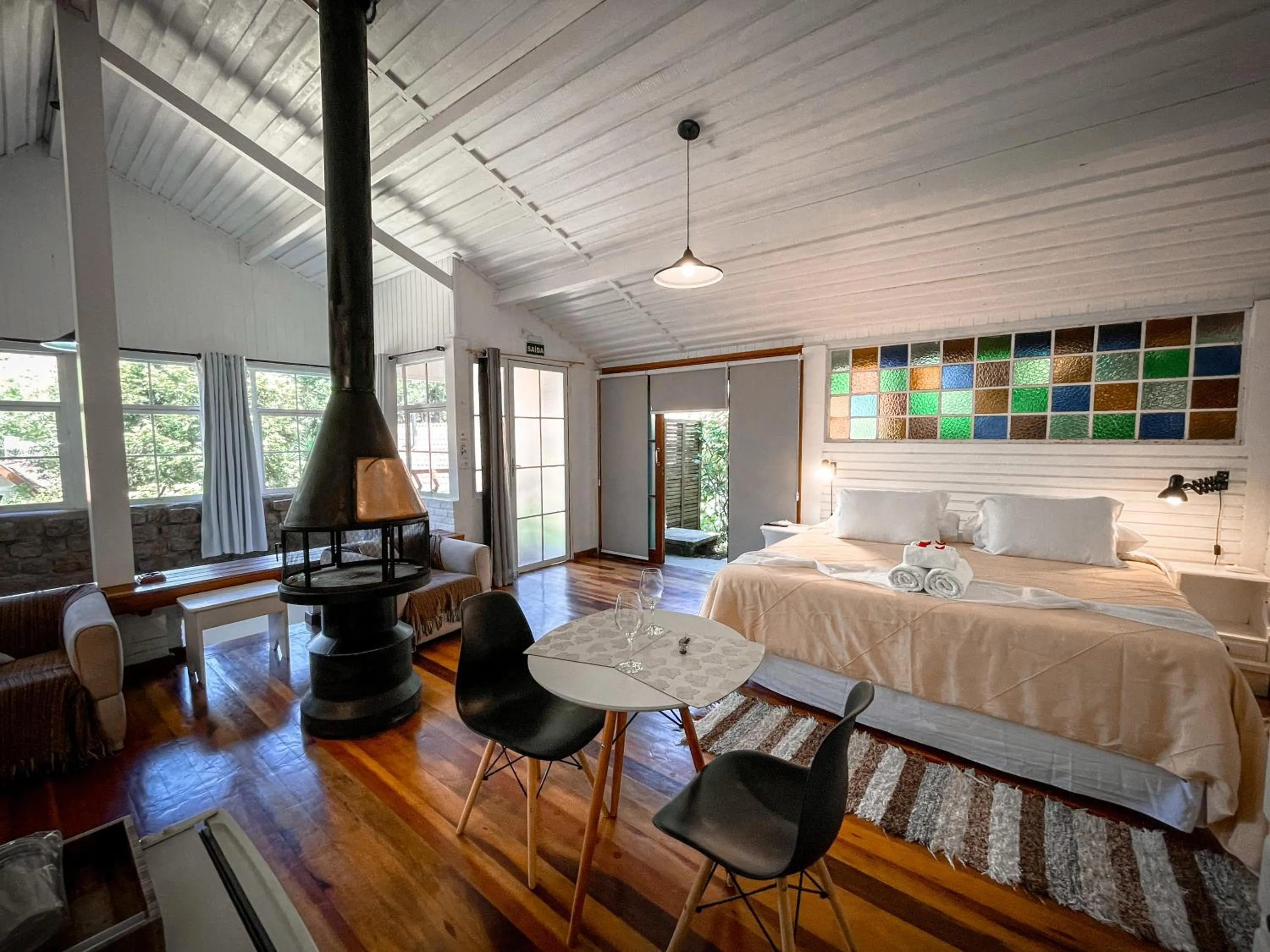 Bed in Pousada Solar D'Araucaria