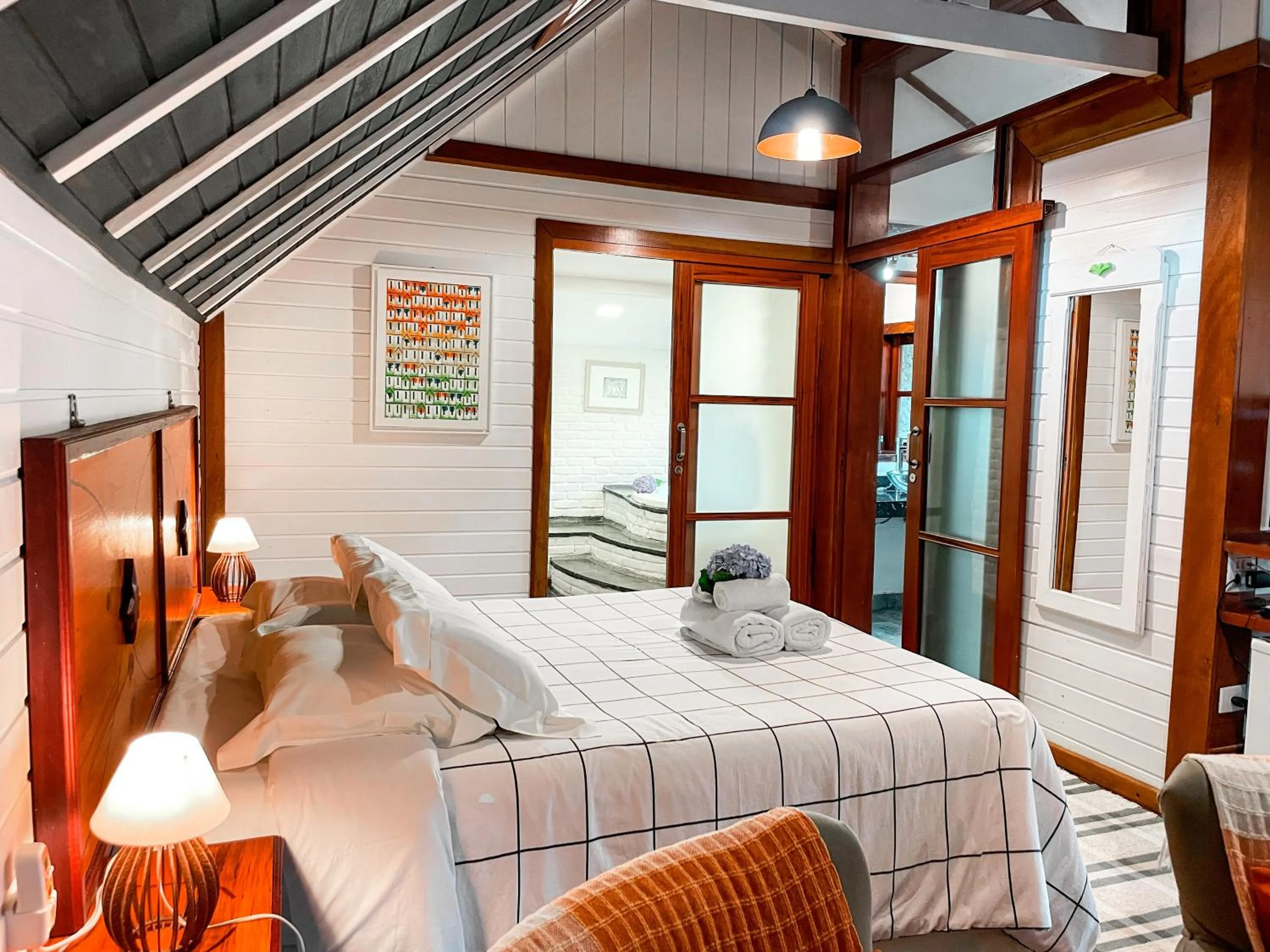 Bed in Pousada Solar D'Araucaria