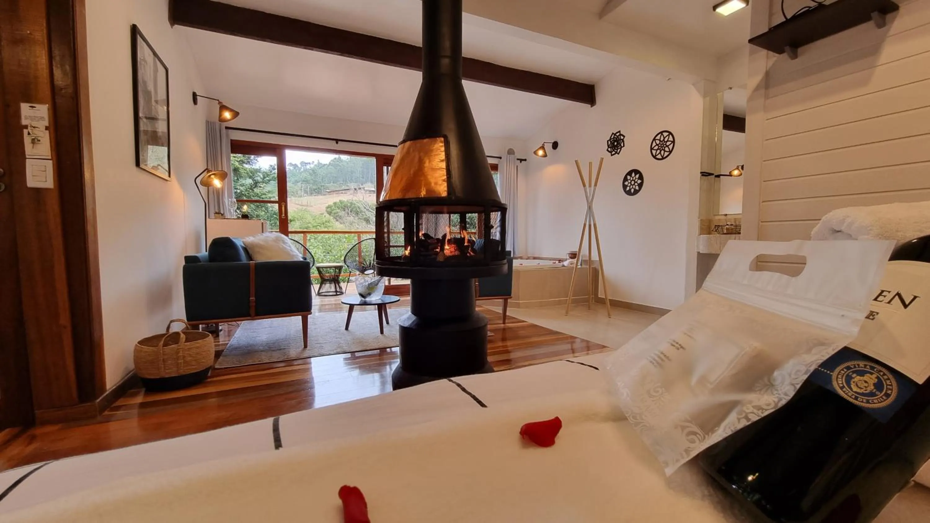 Bed in Pousada Solar D'Araucaria